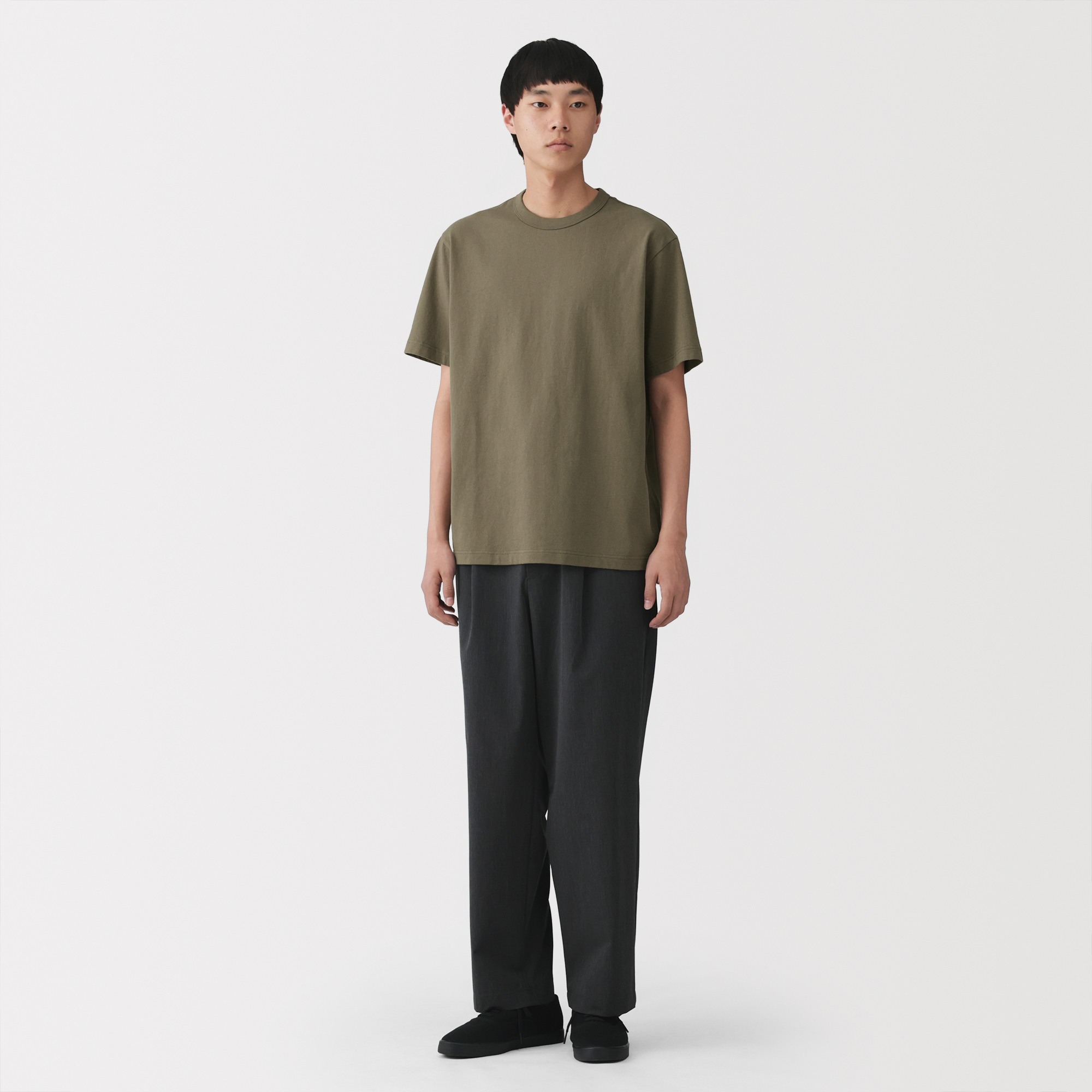 M's Washed heavy weight S/Slv T-shirt