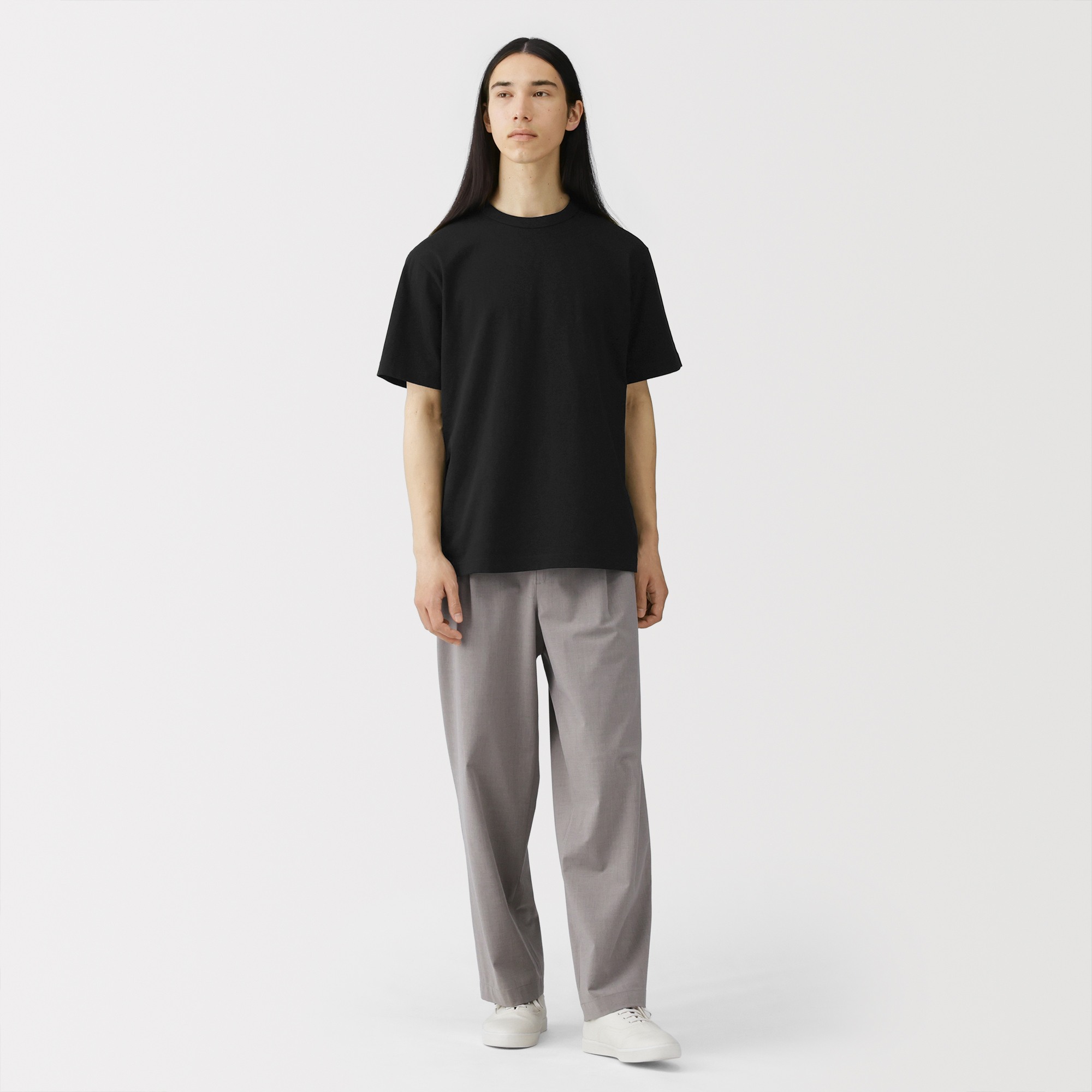 M's Washed heavy weight S/Slv T-shirt