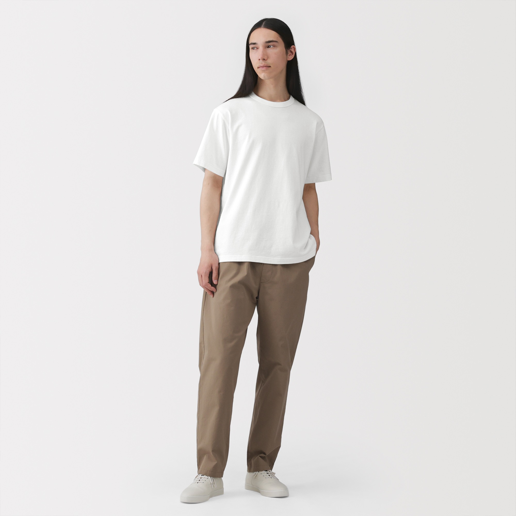 M's Washed heavy weight S/Slv T-shirt