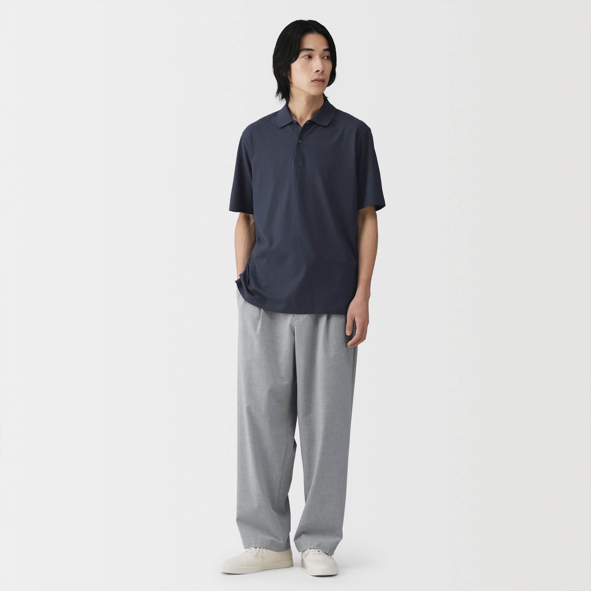 M's Cool touch jersey S/Slv polo shirt (OS)