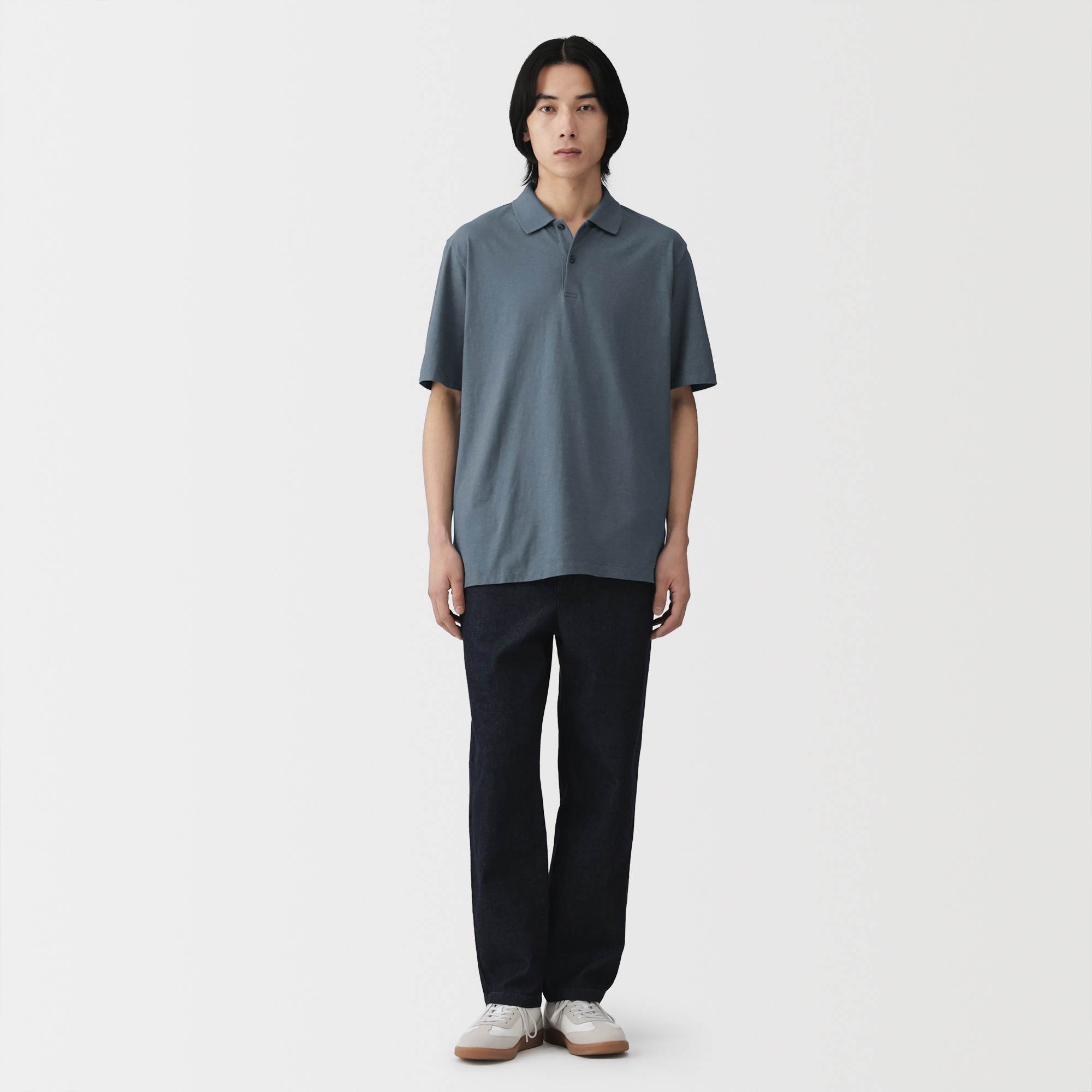 M's Cool touch jersey S/Slv polo shirt (OS)
