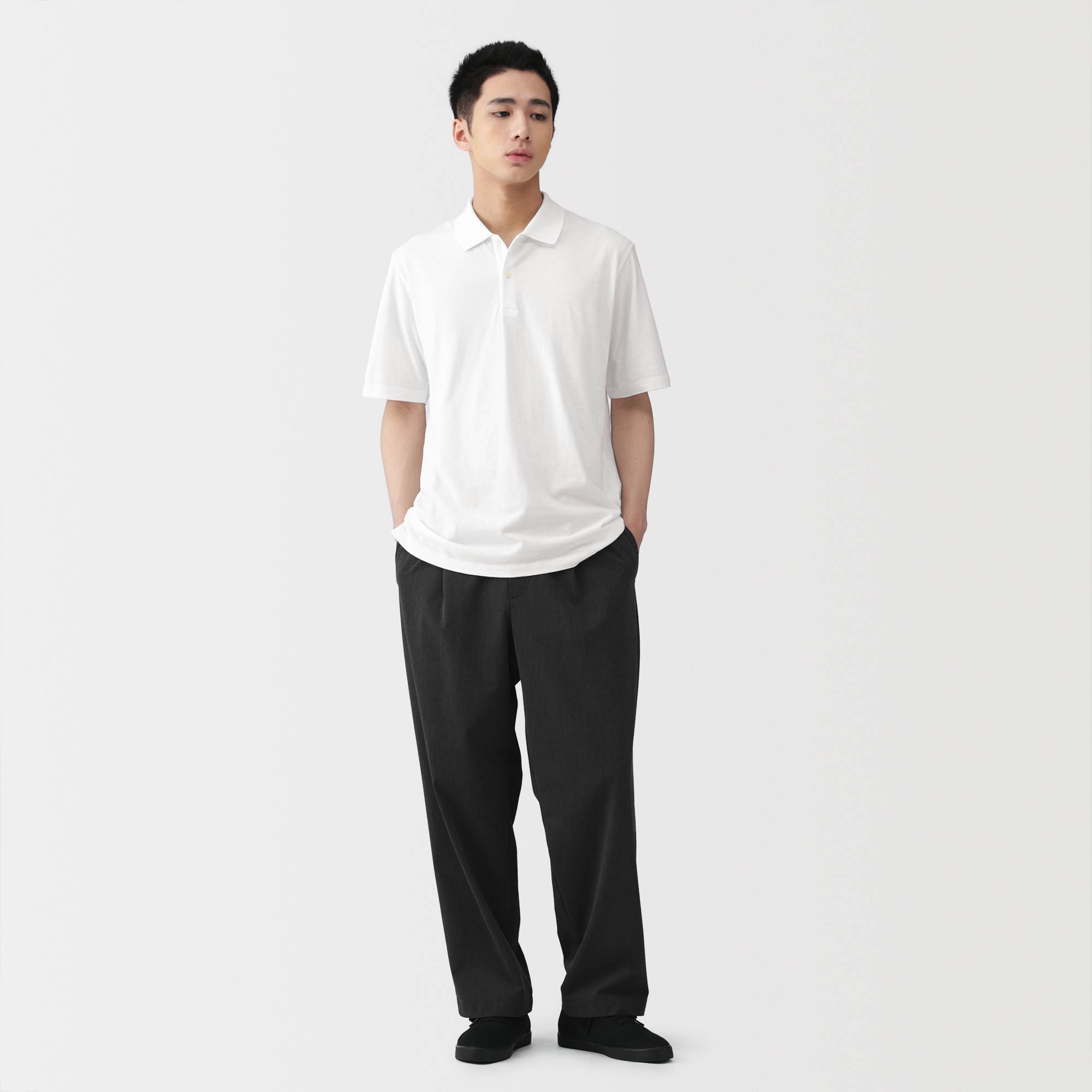M's Cool touch jersey S/Slv polo shirt (OS)