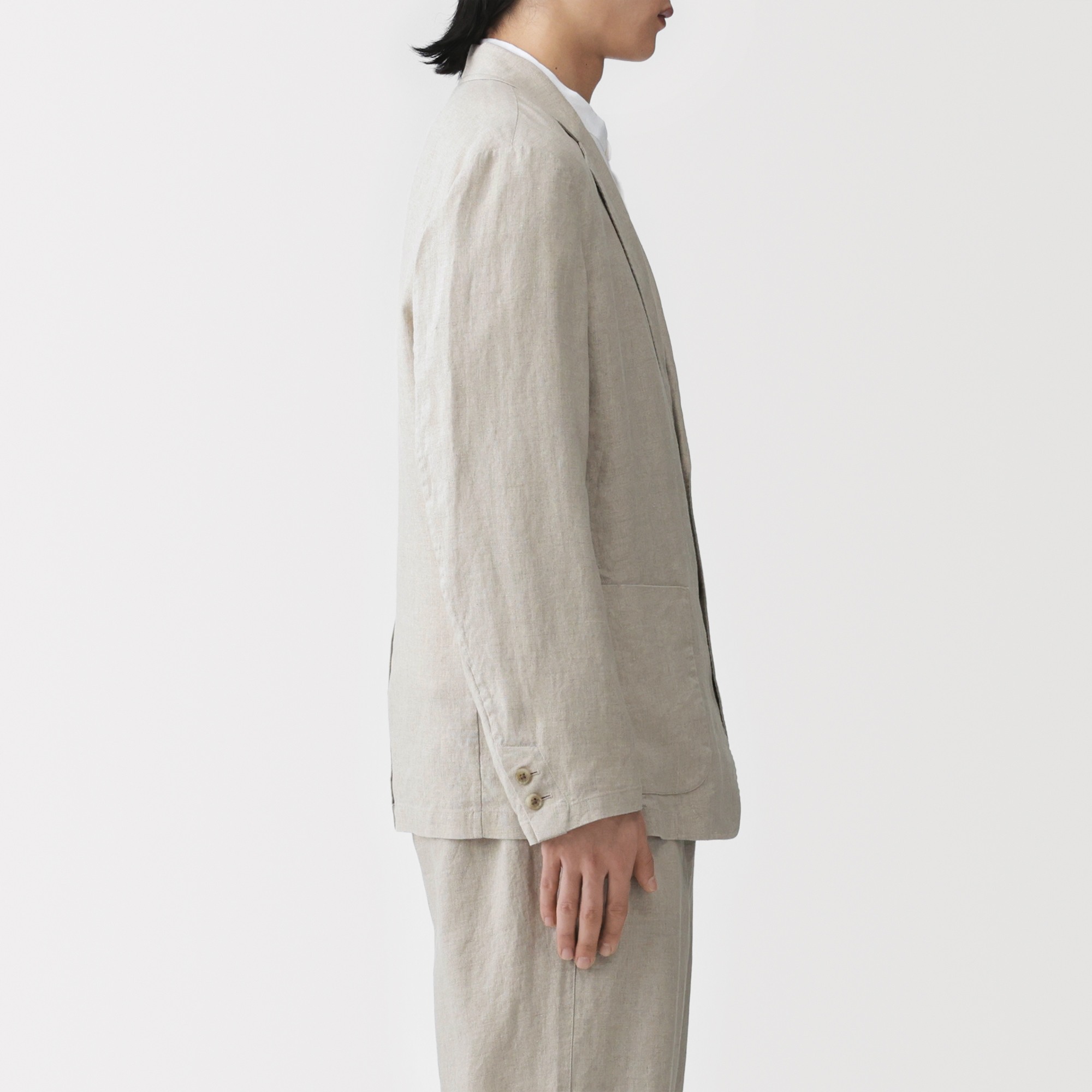 M's Washed linen jacket