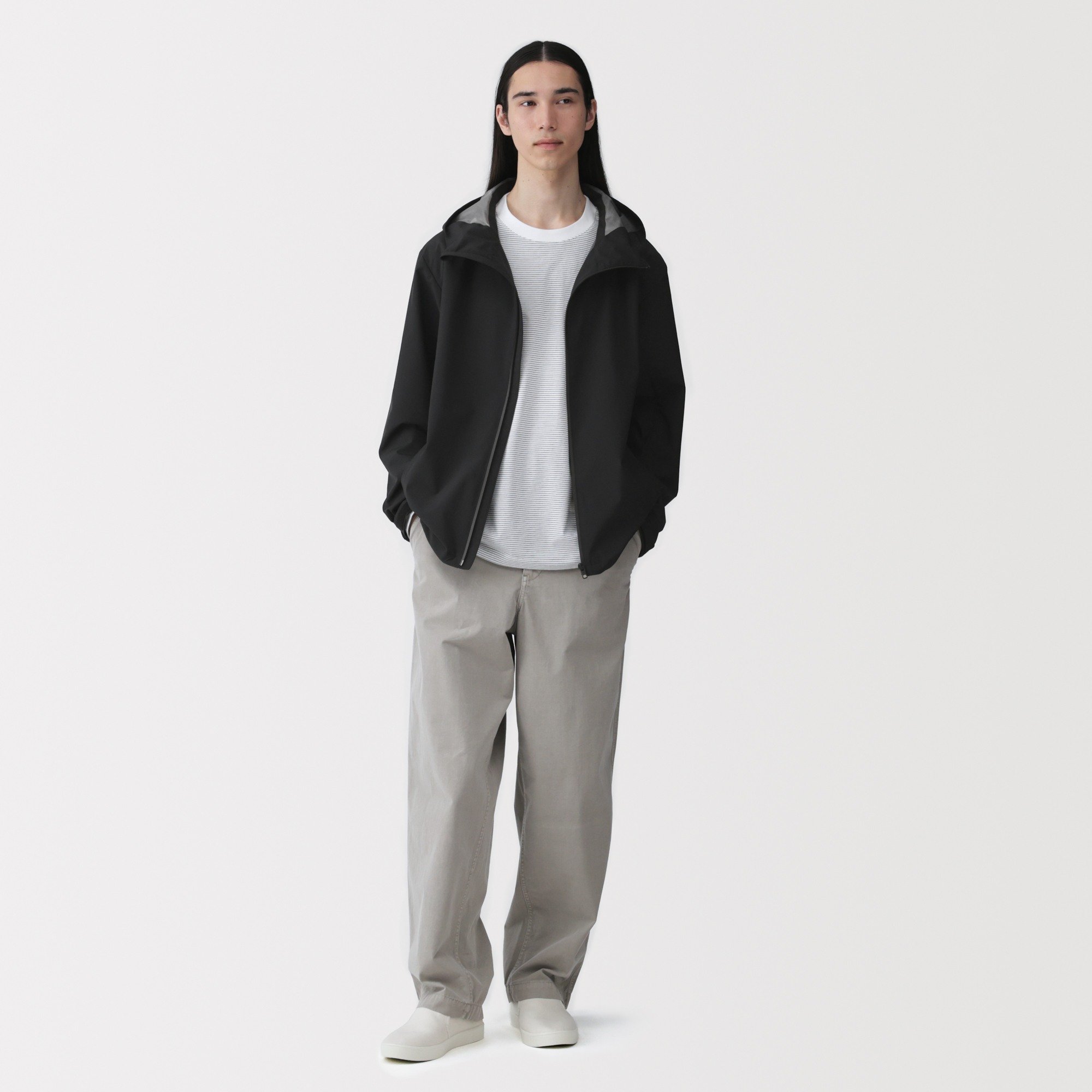 M's Water repellent hooded jacket