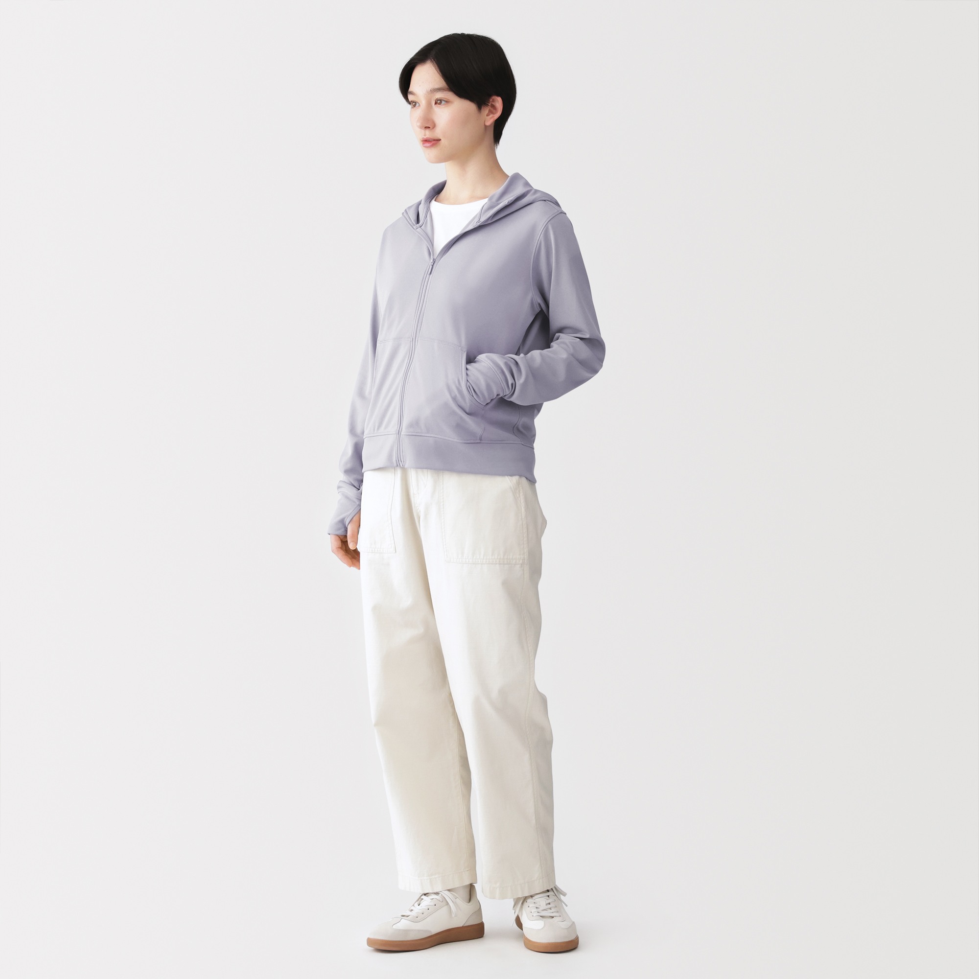 W's UV protection quick dry zip up hoodie