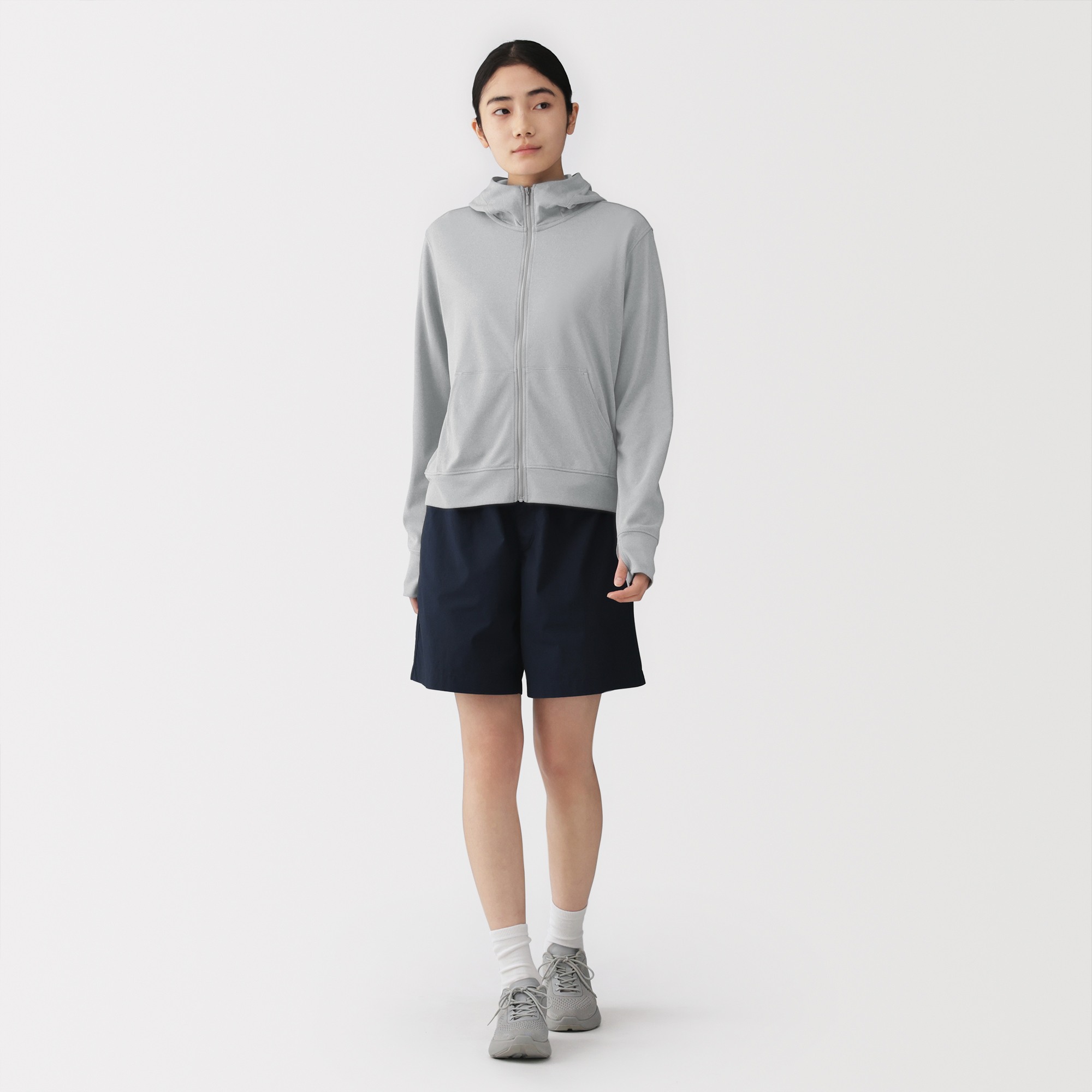 W's UV protection quick dry zip up hoodie