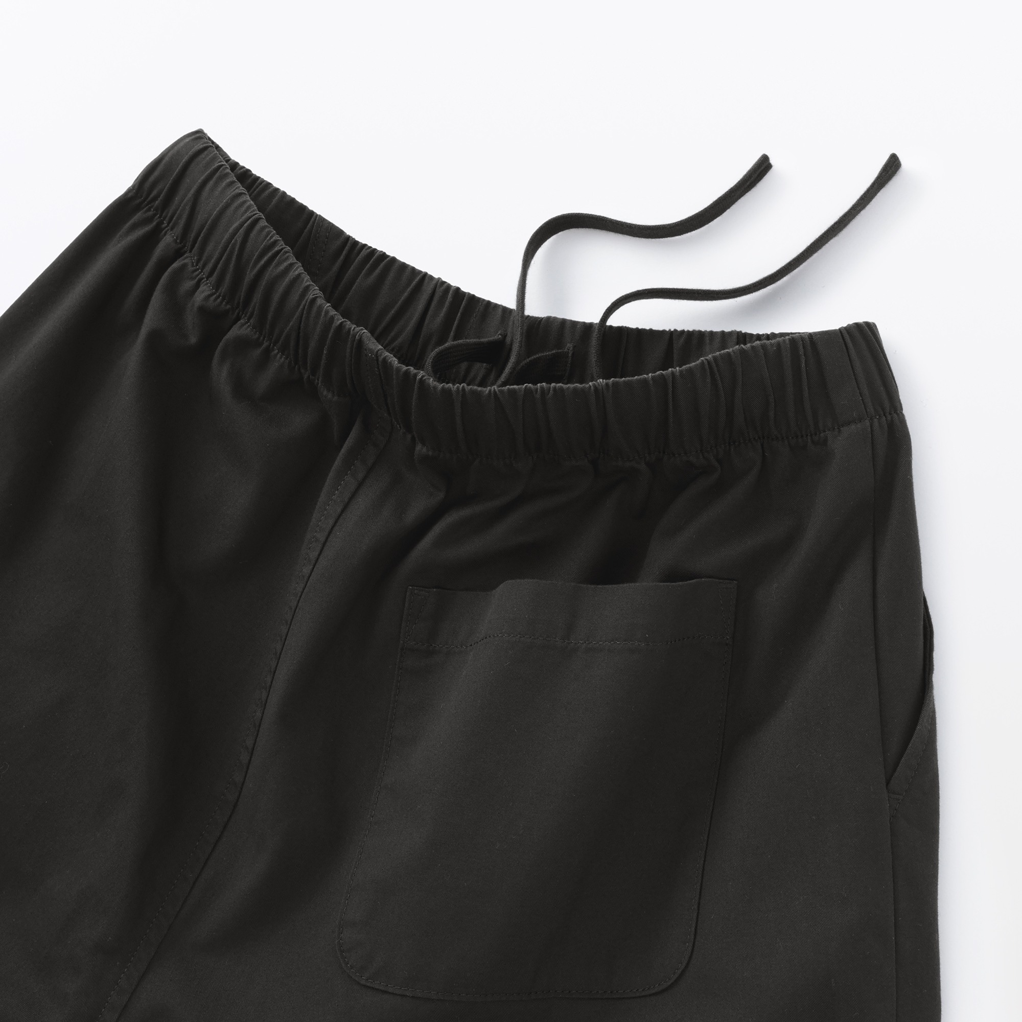 W's Washed cotton easy tapered pants