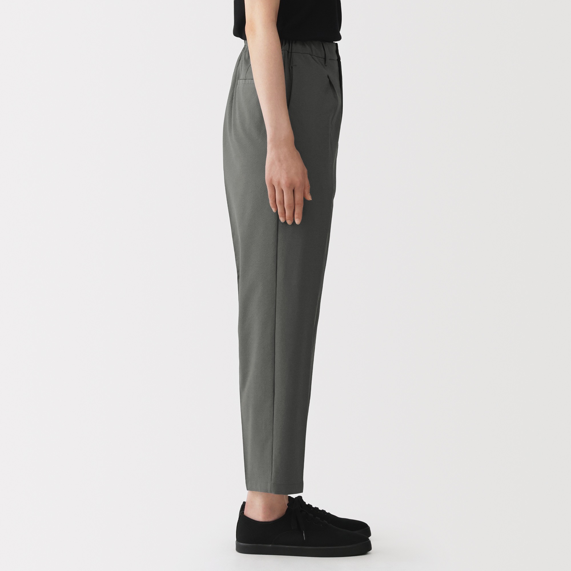 W's Breathable seersucker easy tapered pants