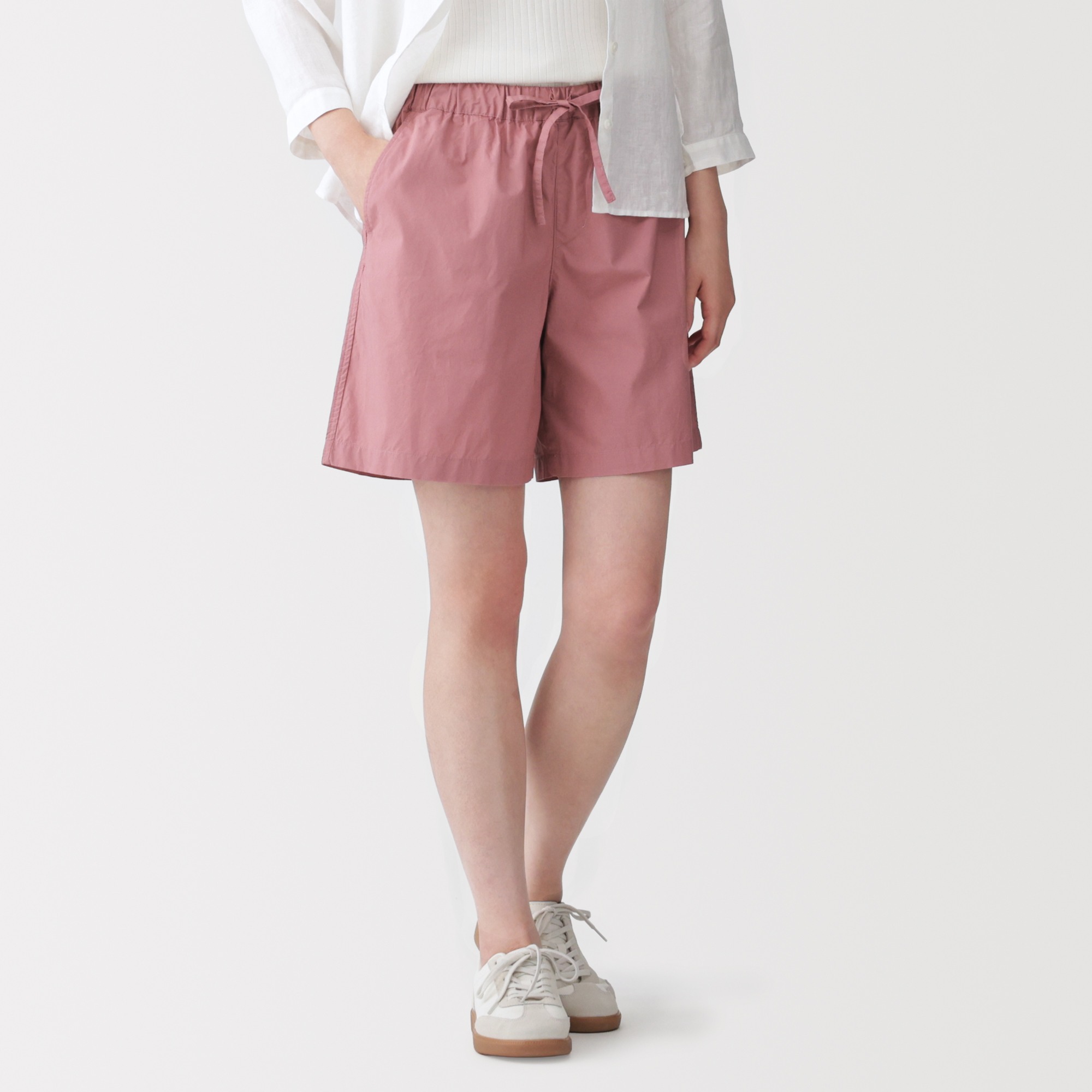 W's Washed broadcloth short pants