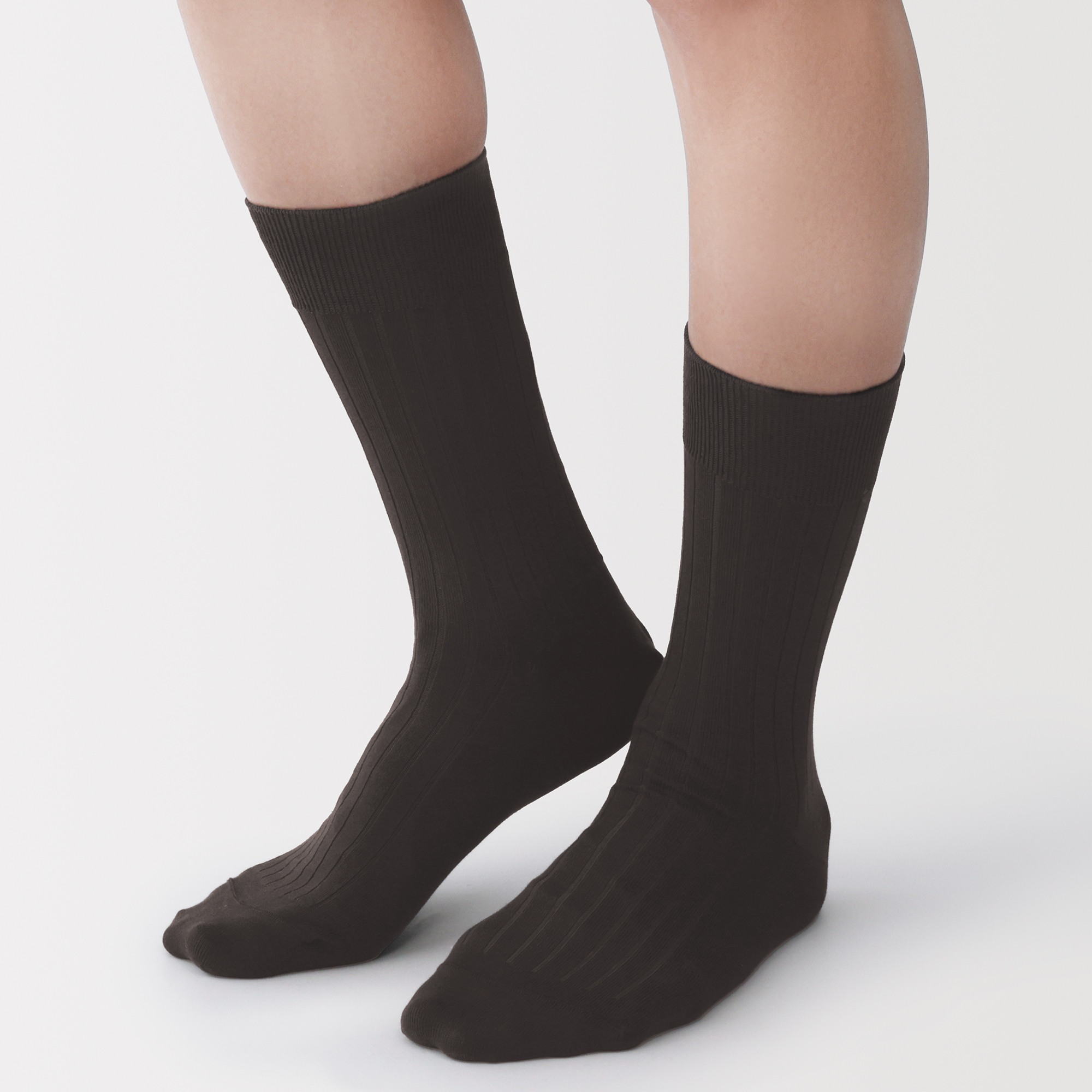 M's right angle ribbed business socks