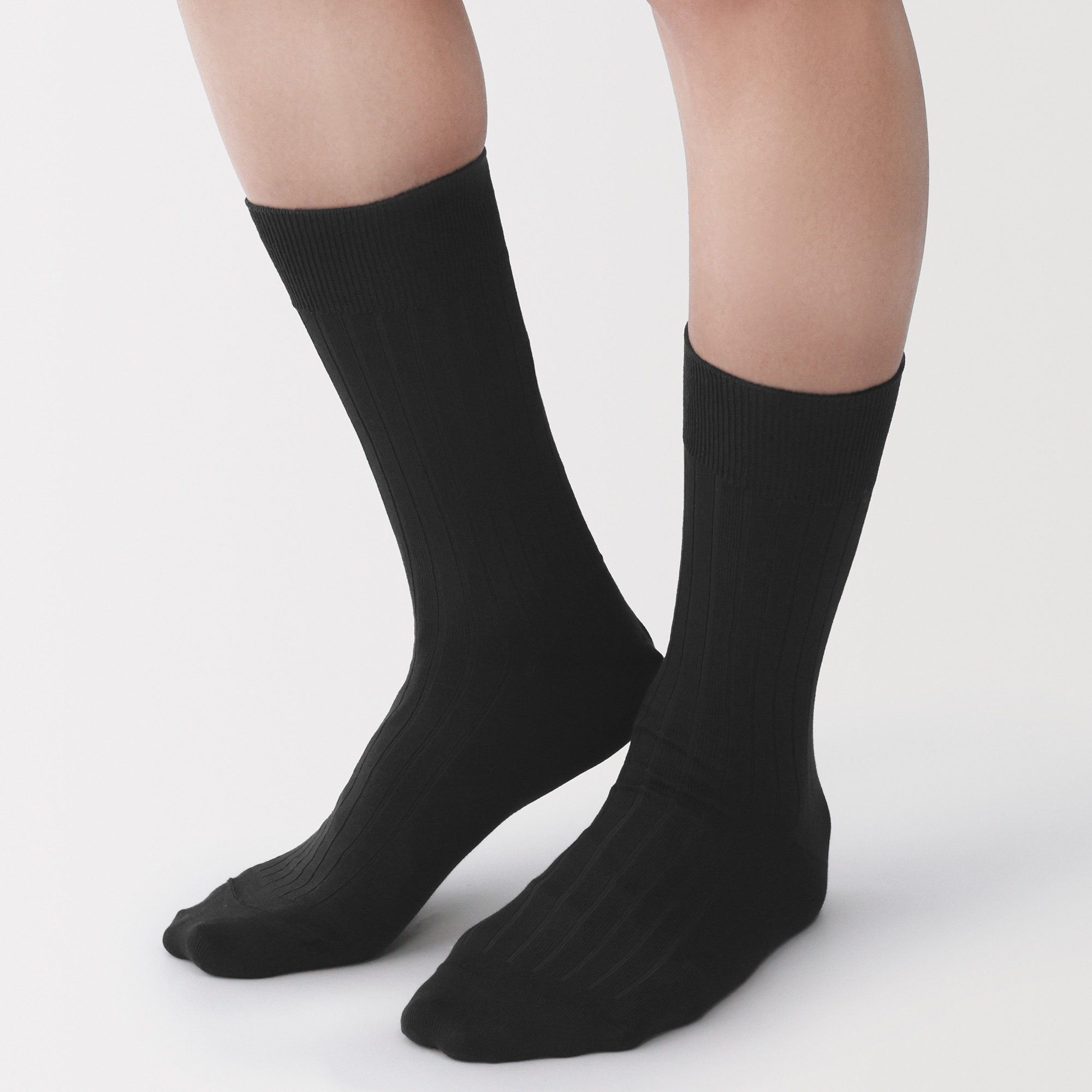 M's right angle ribbed business socks