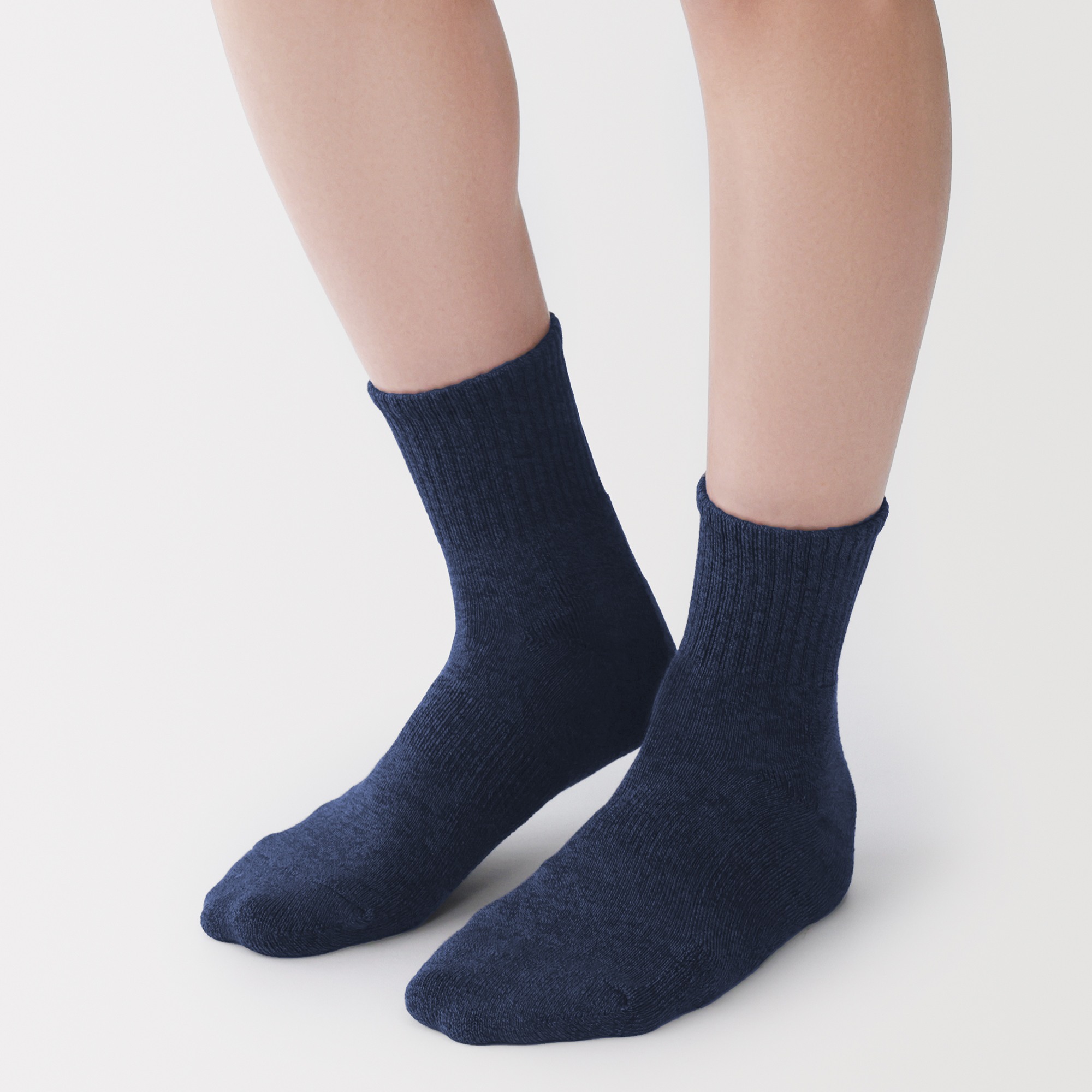 M's right angle pile short socks(Plain)