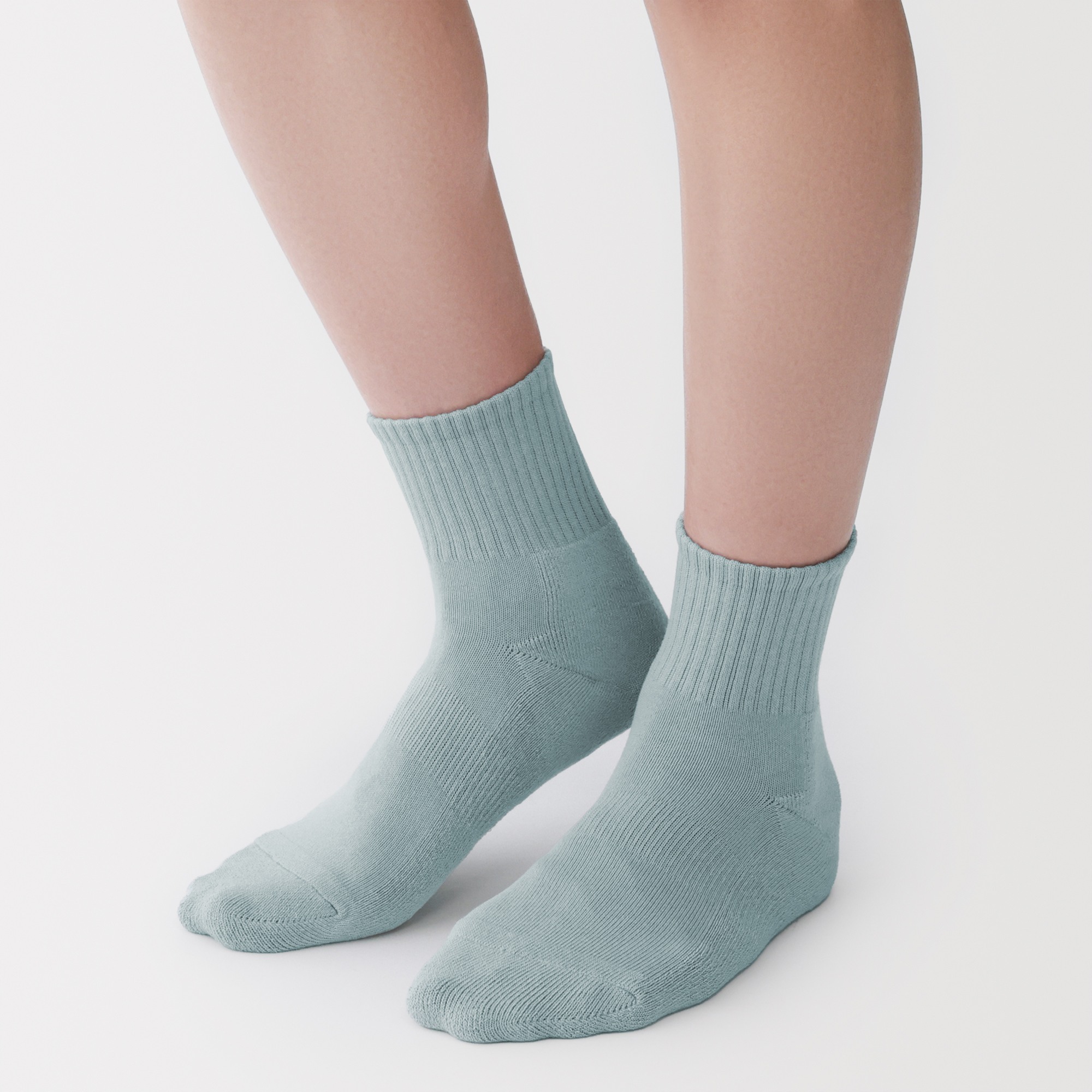 M's right angle pile short socks(Plain)