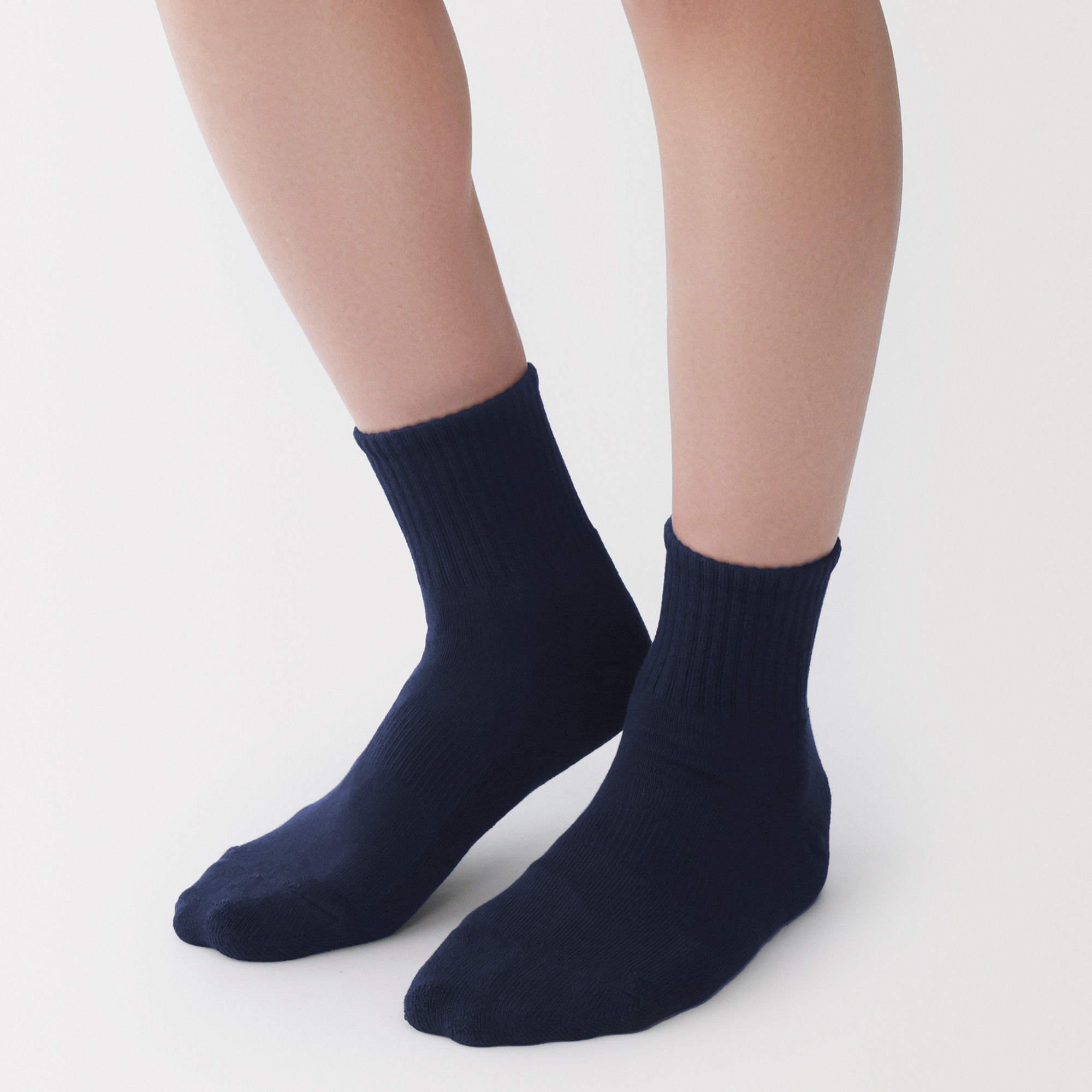 M's right angle pile short socks(Plain)