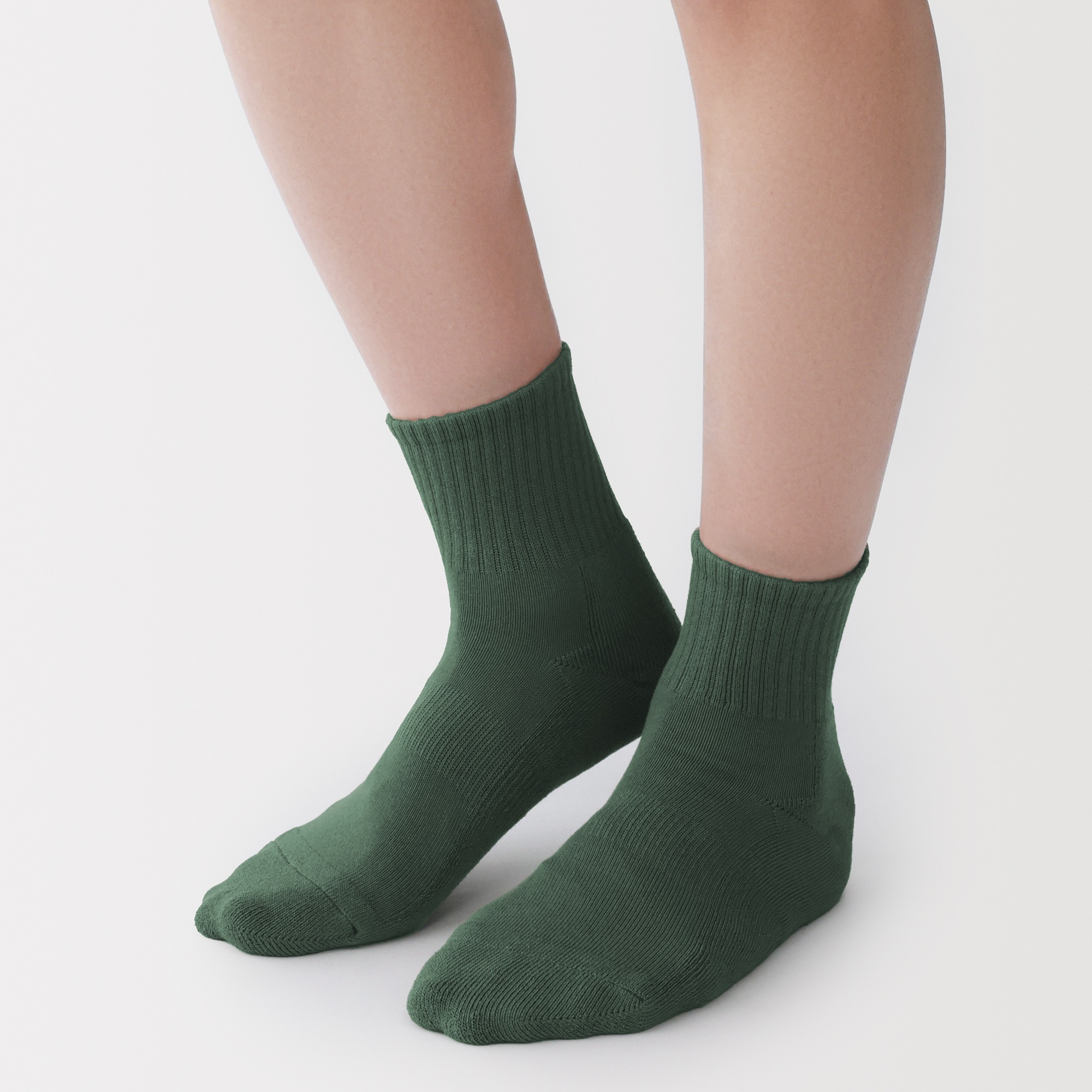 M's right angle pile short socks(Plain)