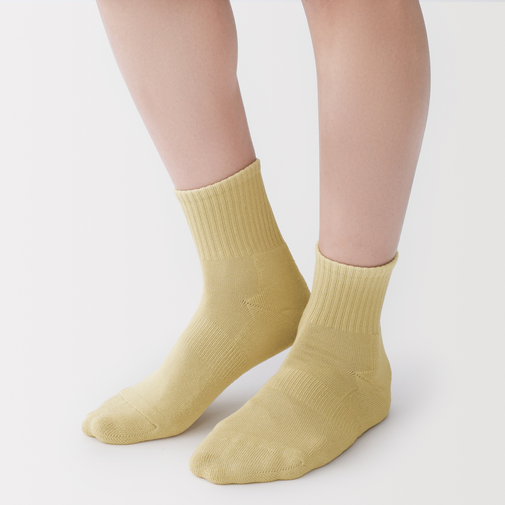M's right angle pile short socks(Plain)
