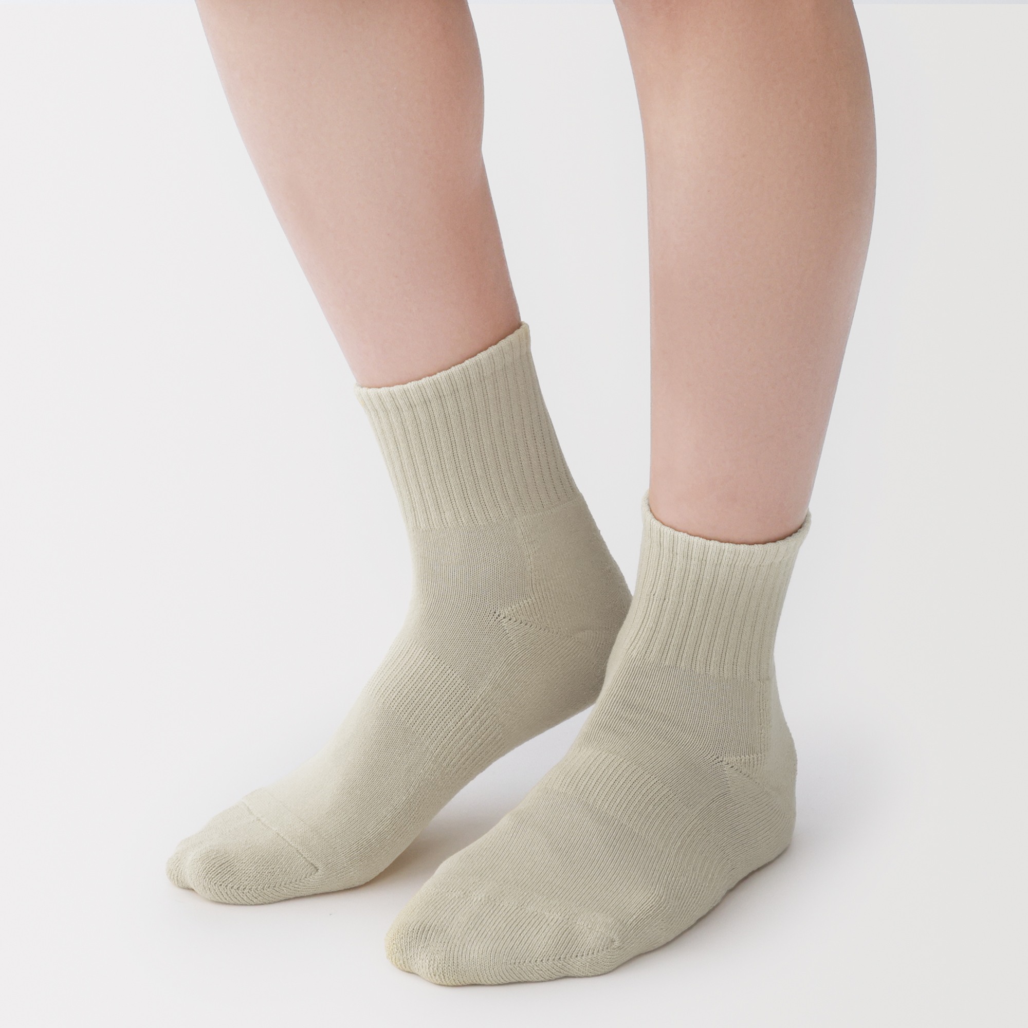 M's right angle pile short socks(Plain)