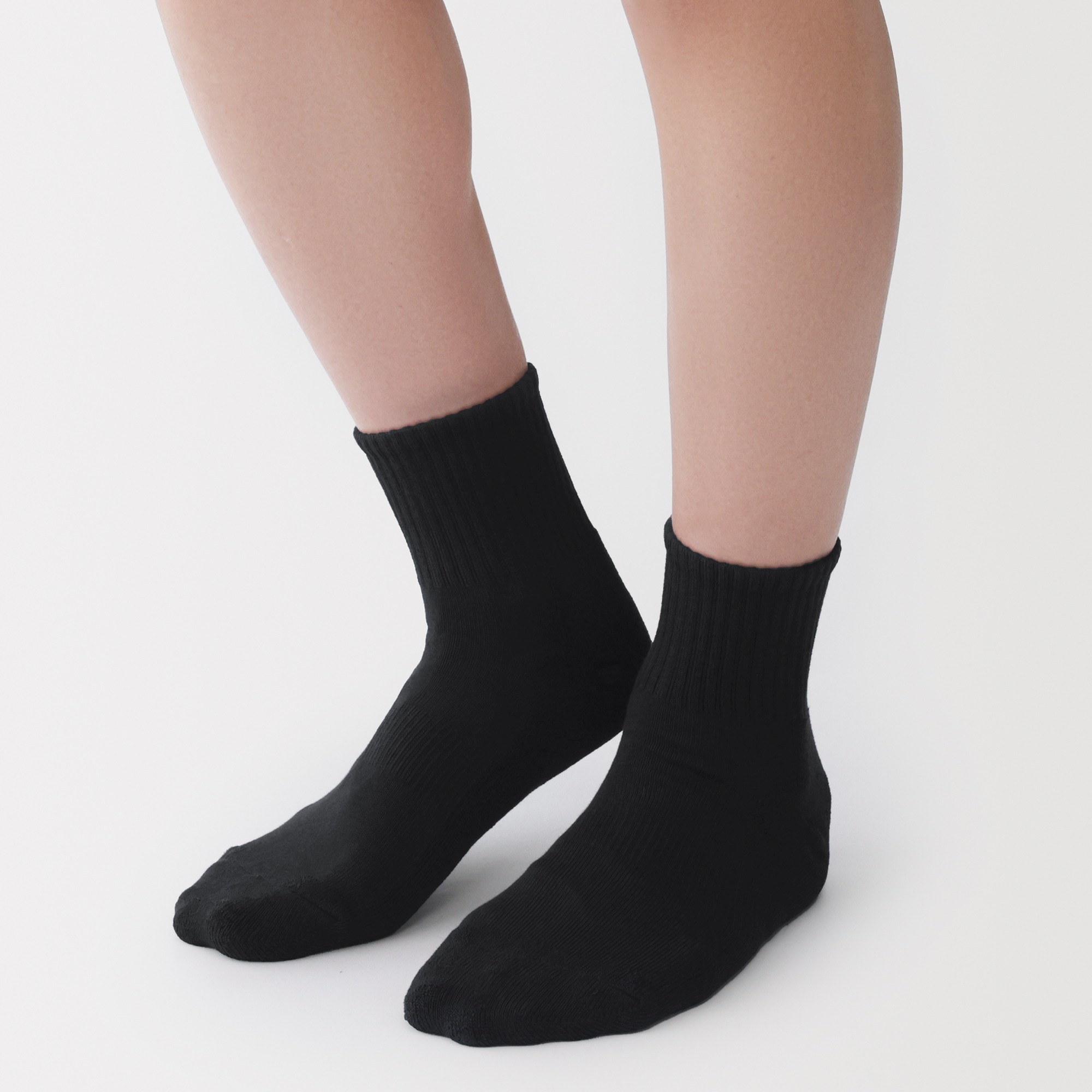 M's right angle pile short socks(Plain)