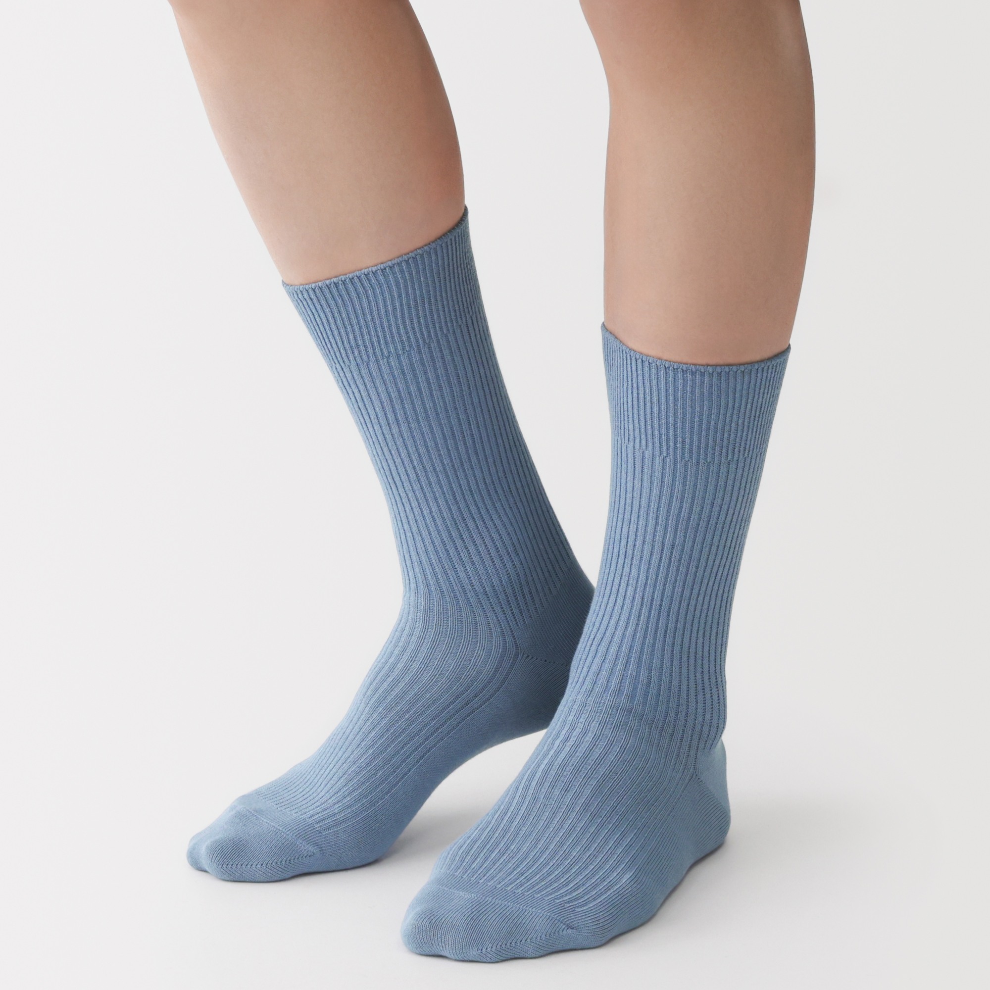 M's right angle ribbed socks