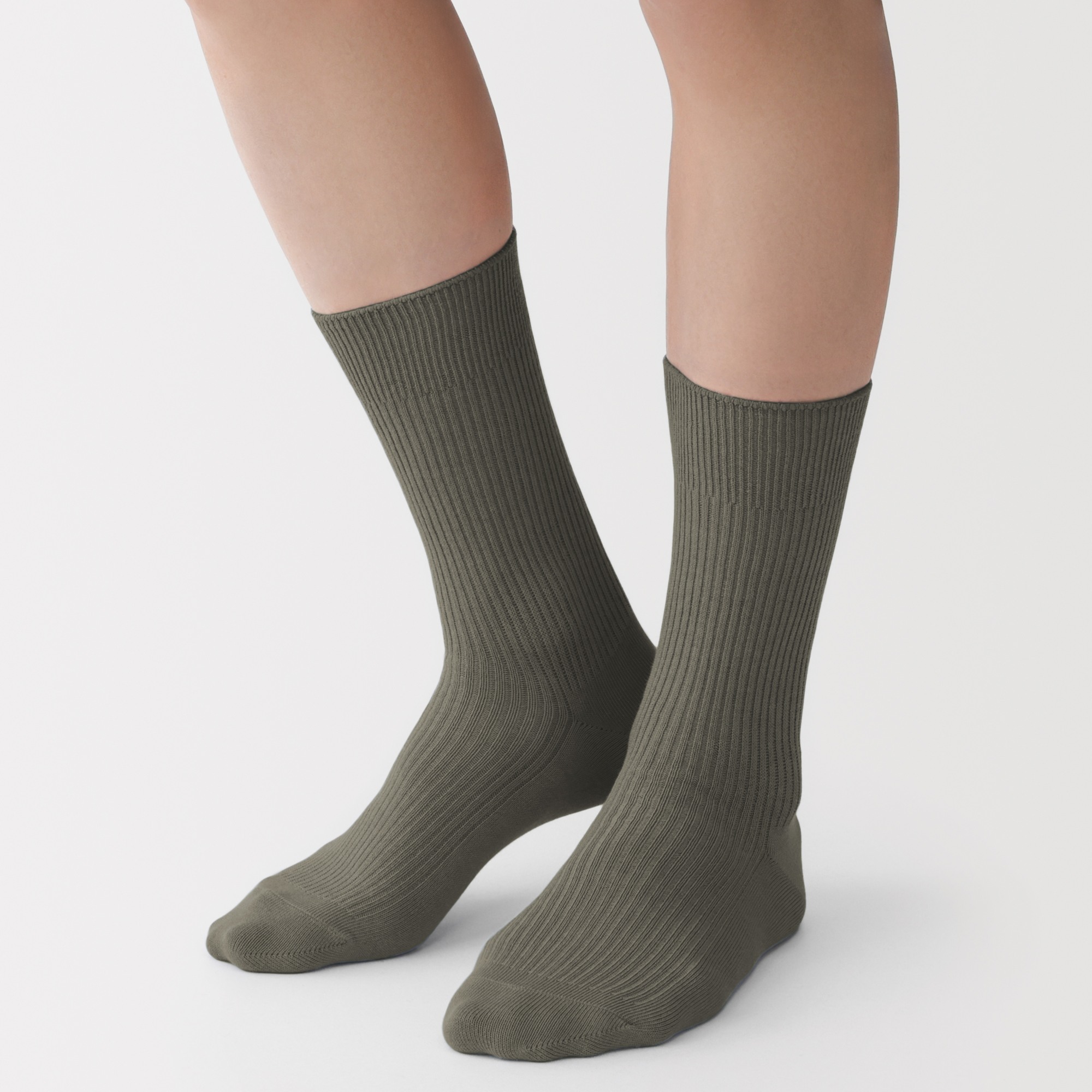 M's right angle ribbed socks
