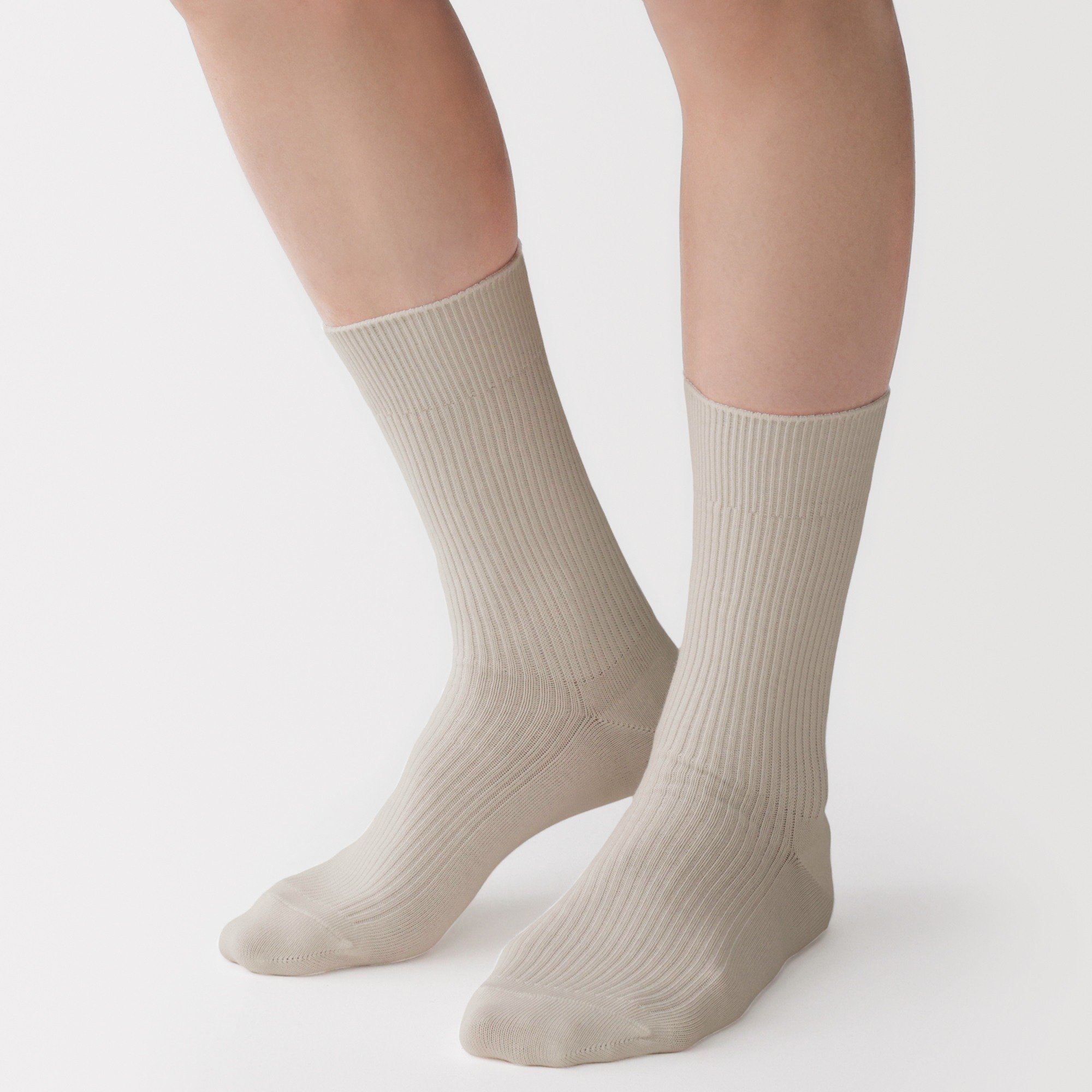 M's right angle ribbed socks