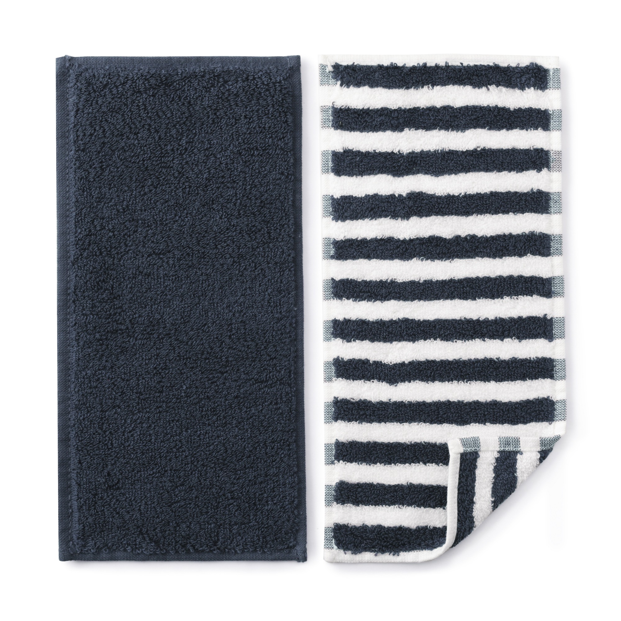 Cotton towel half size handkerchief 2pcs