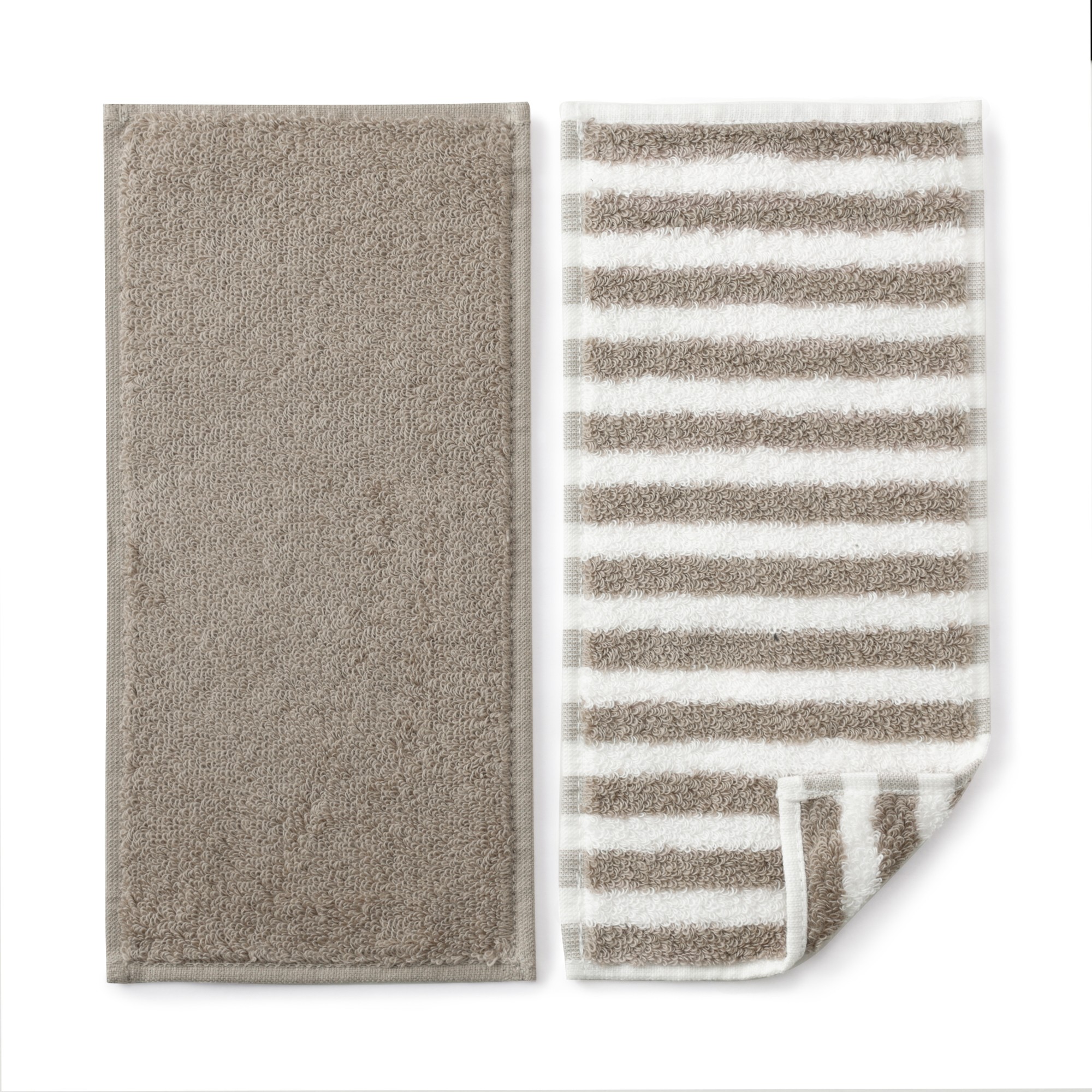Cotton towel half size handkerchief 2pcs