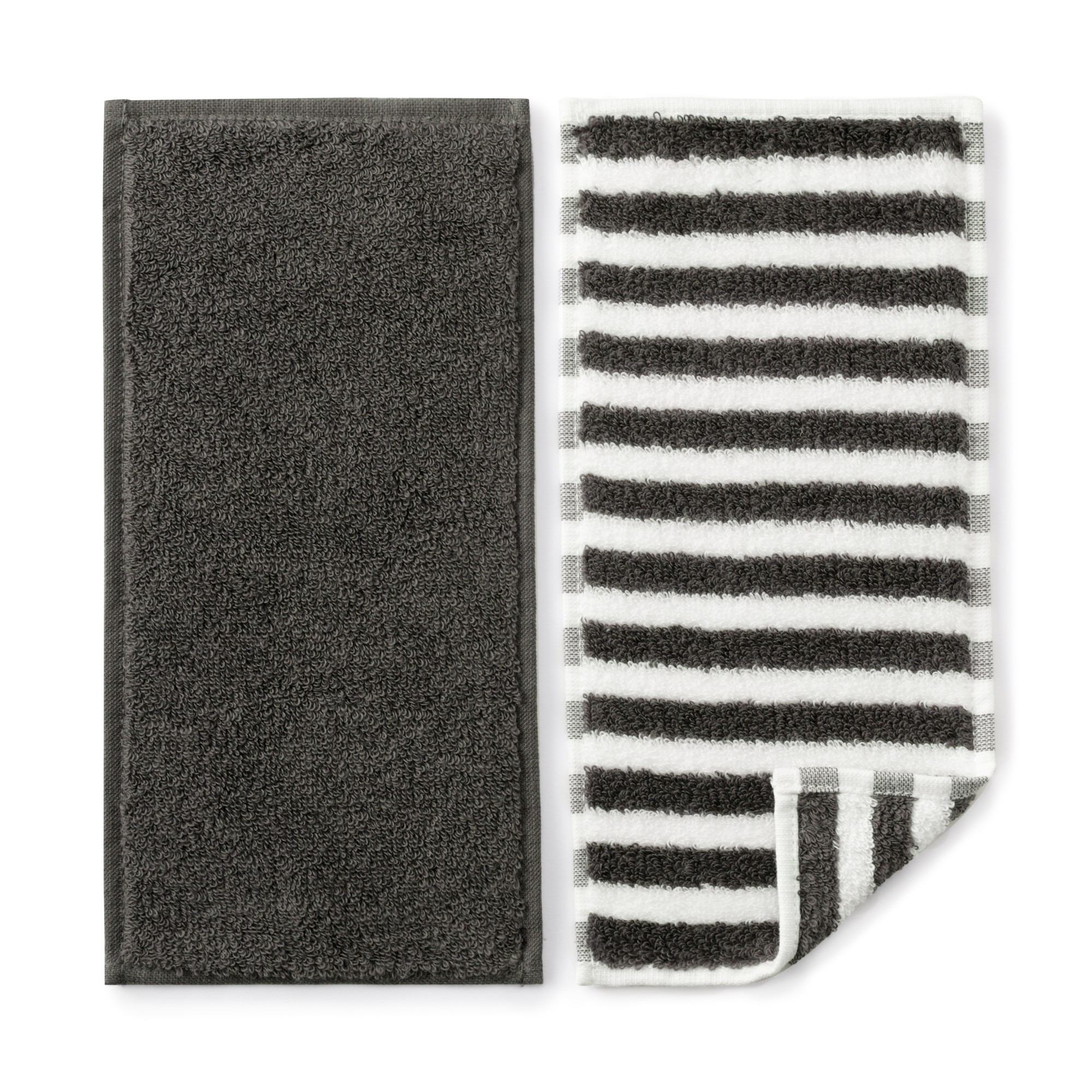 Cotton towel half size handkerchief 2pcs