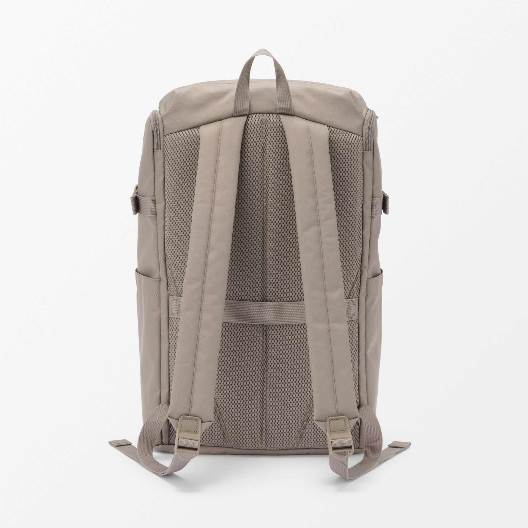Fatigue reduction water repellent toploader backpack