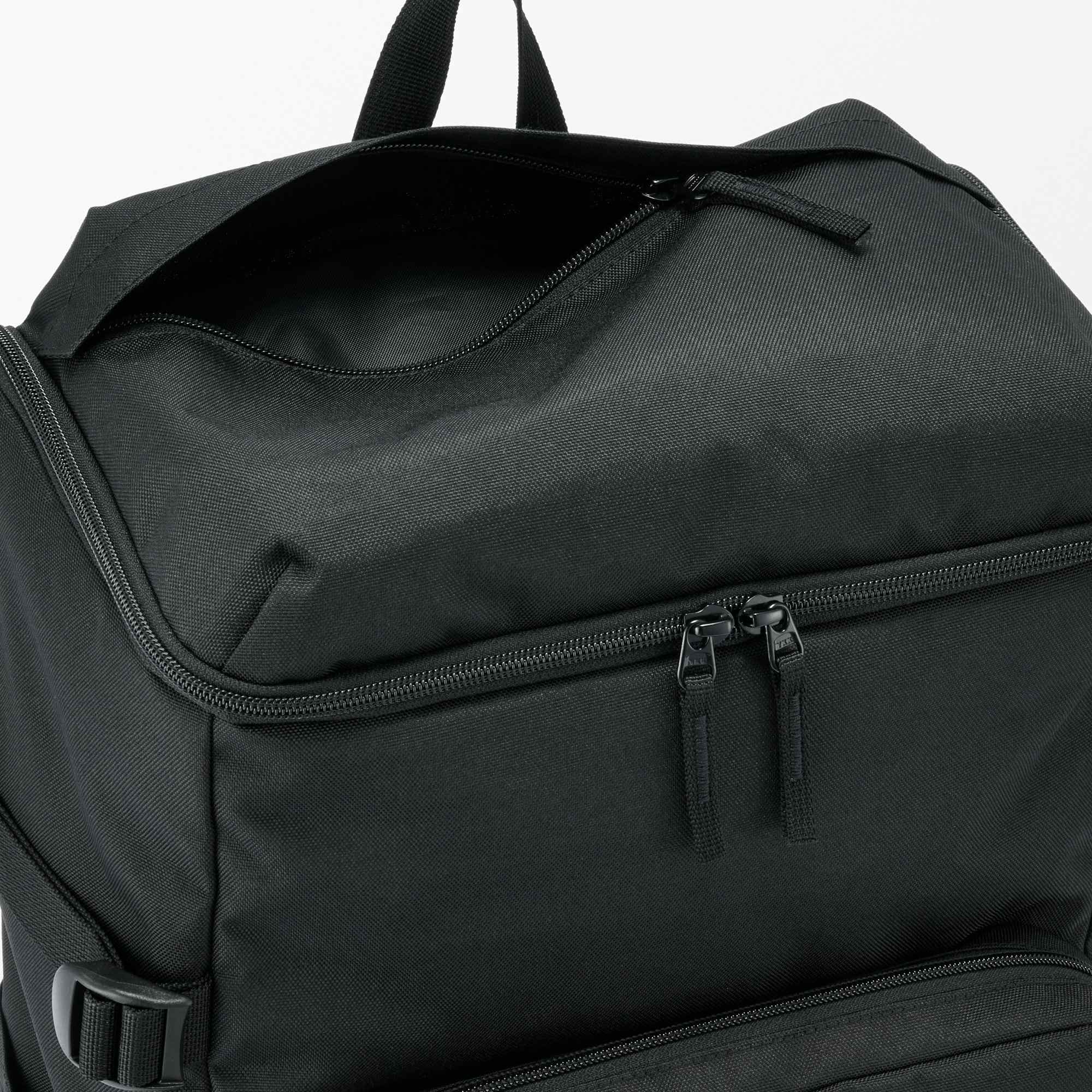 Fatigue reduction water repellent toploader backpack