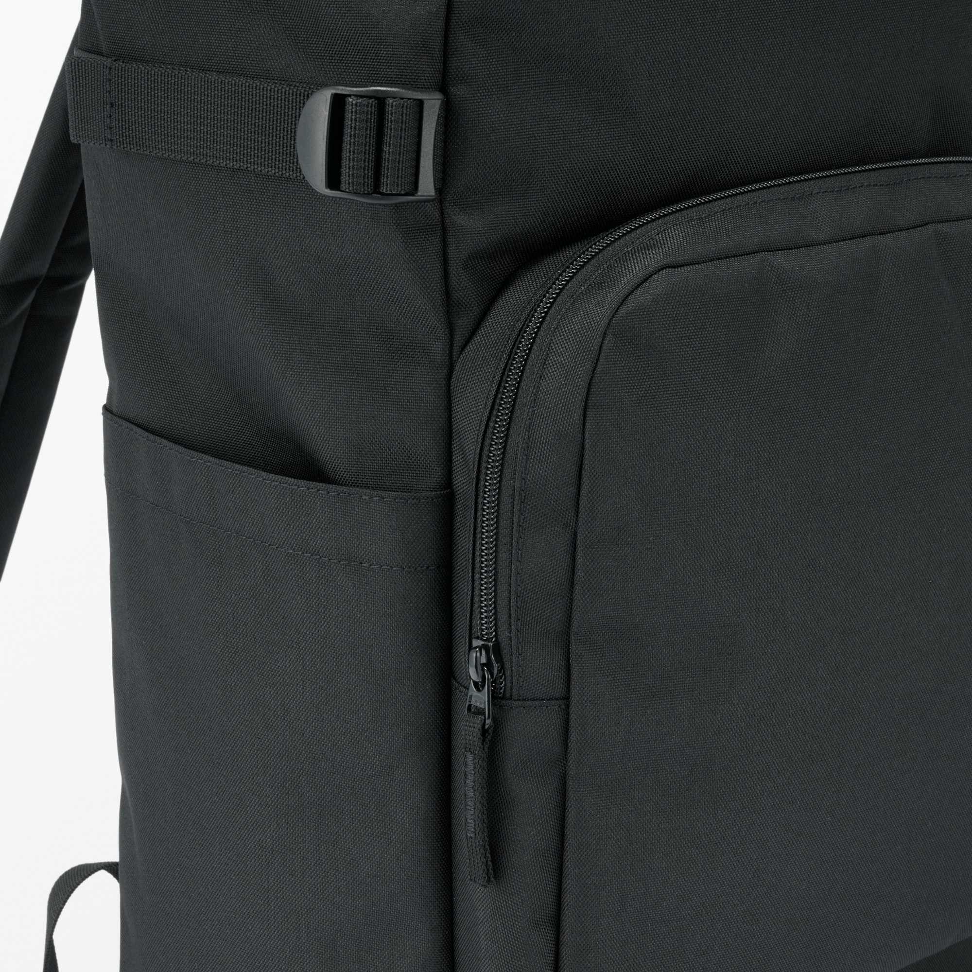 Fatigue reduction water repellent toploader backpack