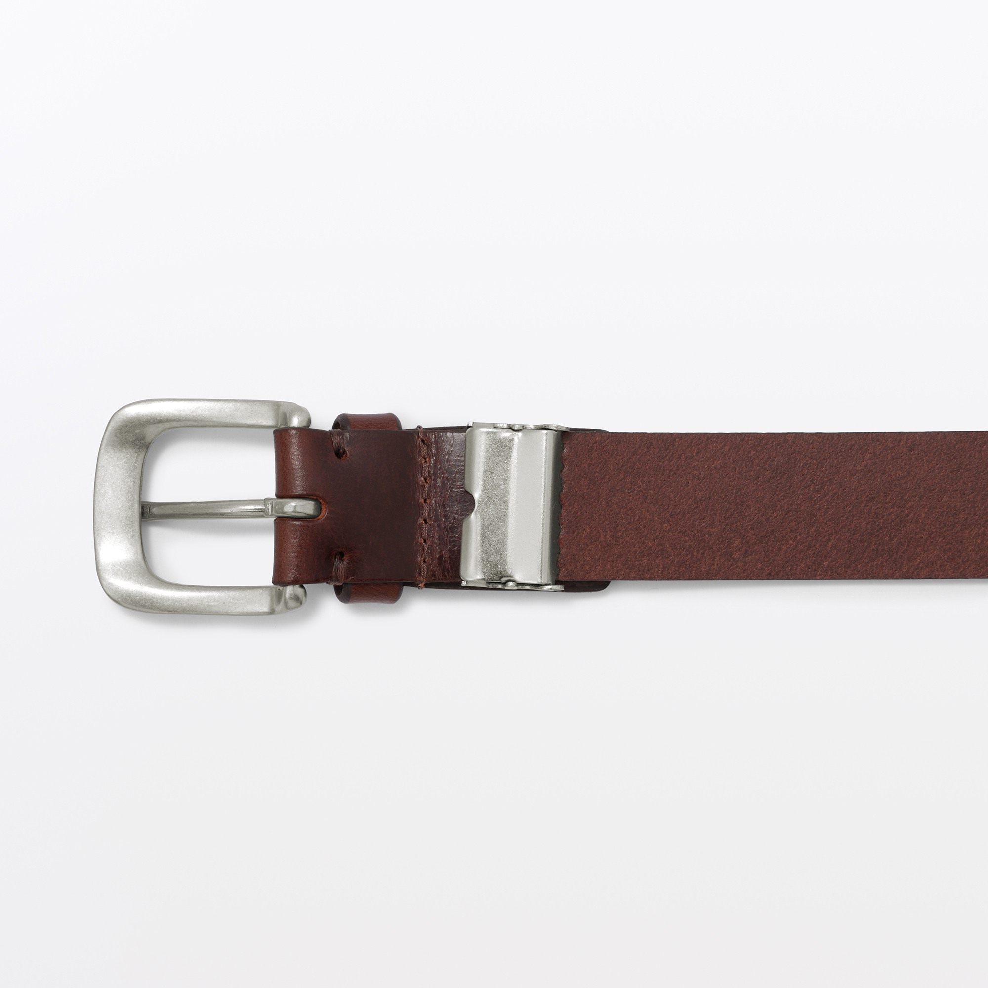 Vegetable tanned leather adjustable belt medium