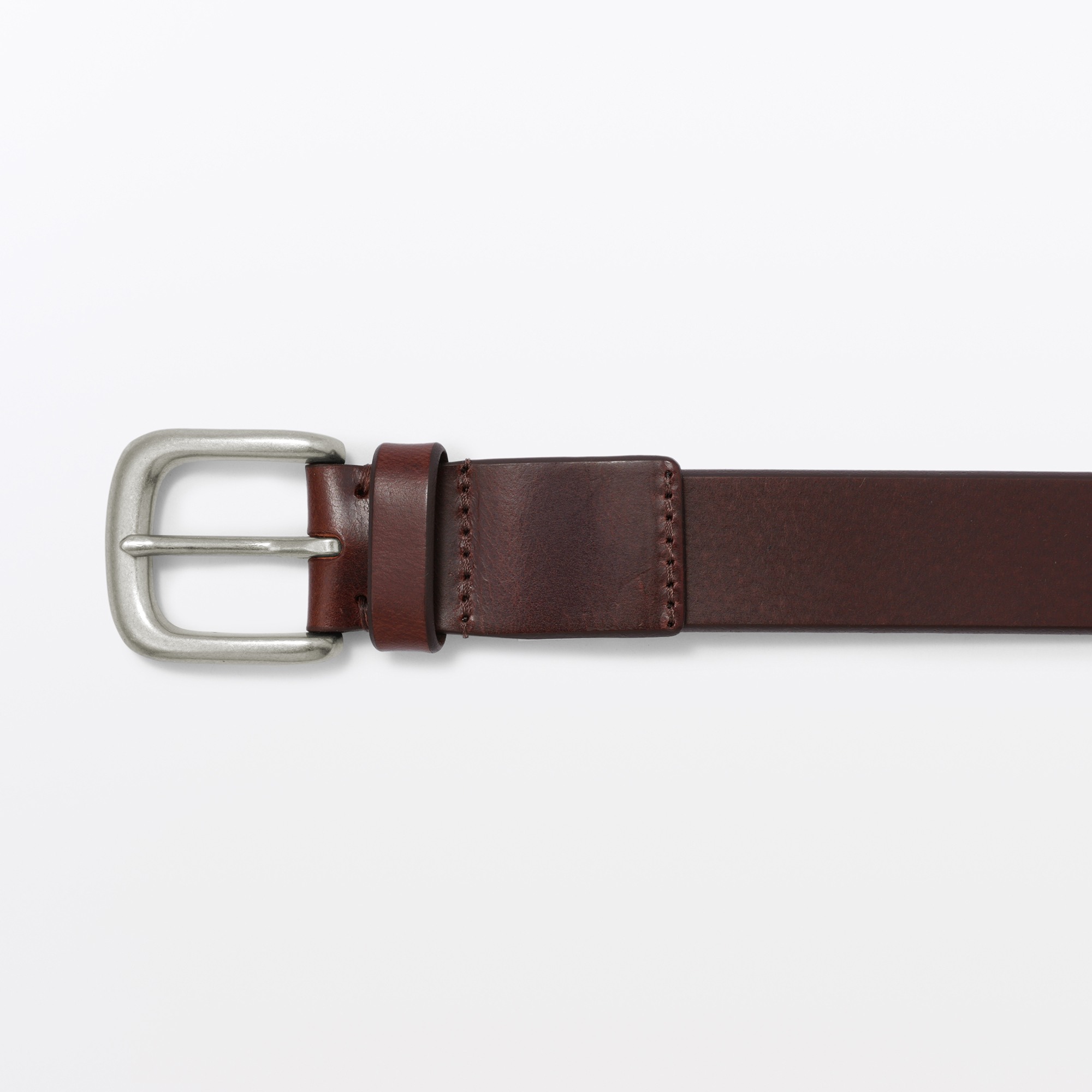 Vegetable tanned leather adjustable belt medium