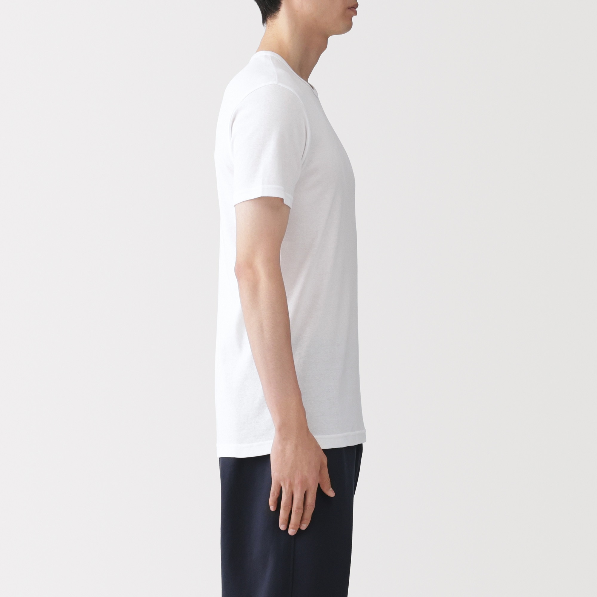 M's Moisture wicking cotton crew neck S/Slv T-shirt