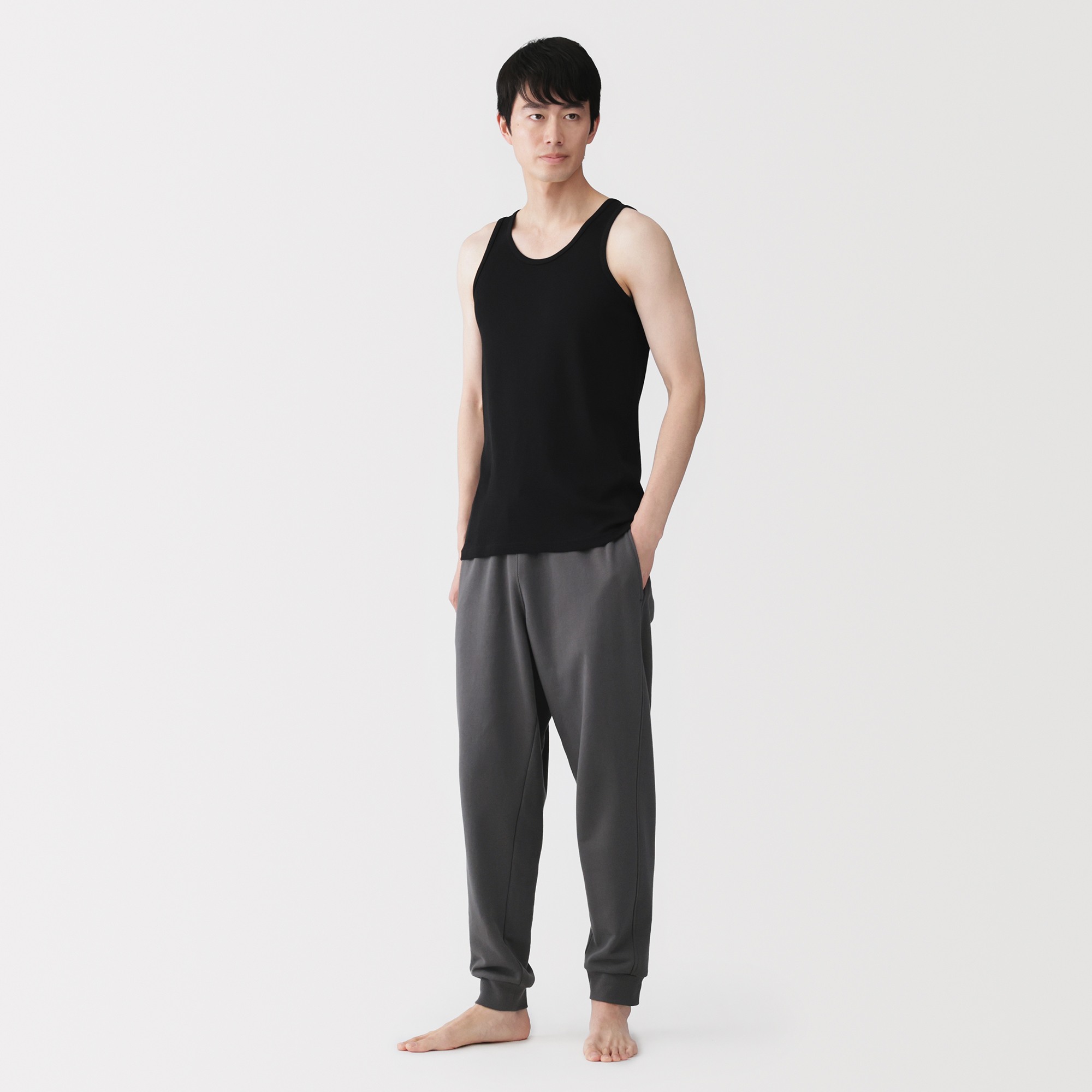 M's Moisture wicking cotton tank top