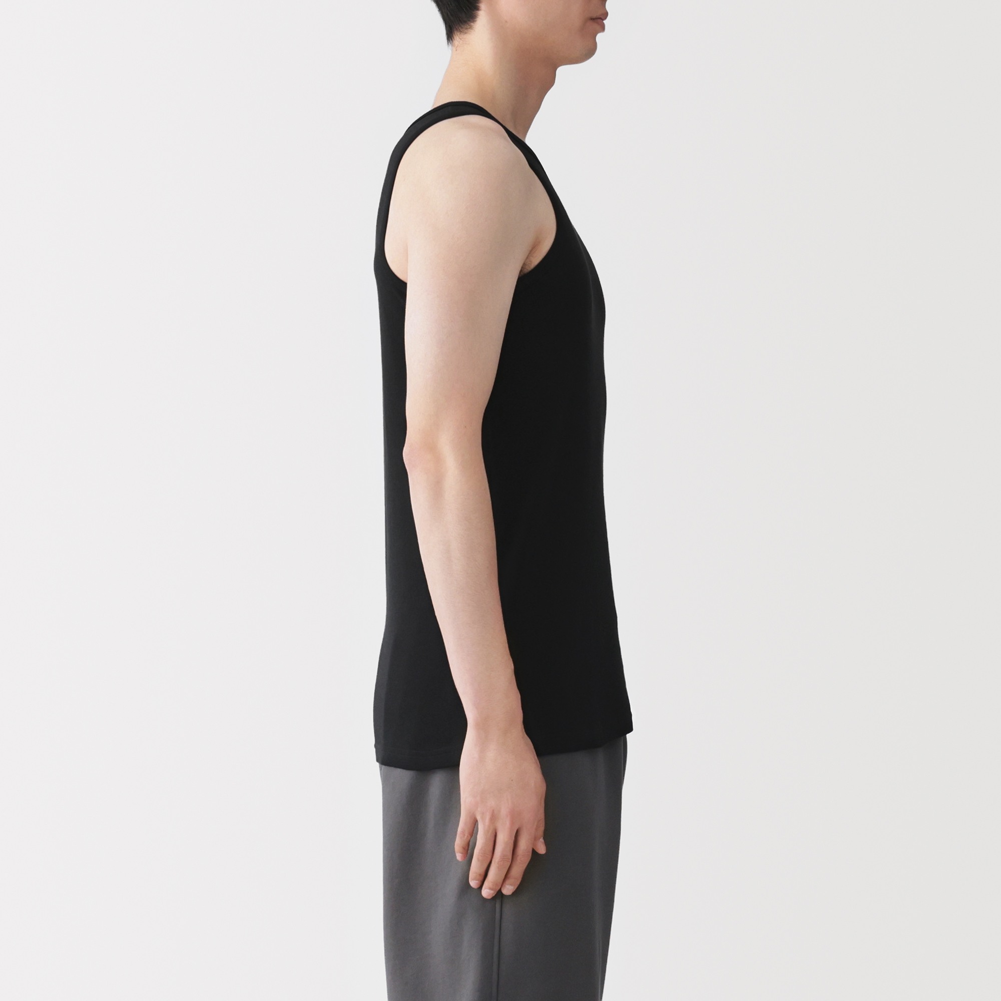 M's Moisture wicking cotton tank top