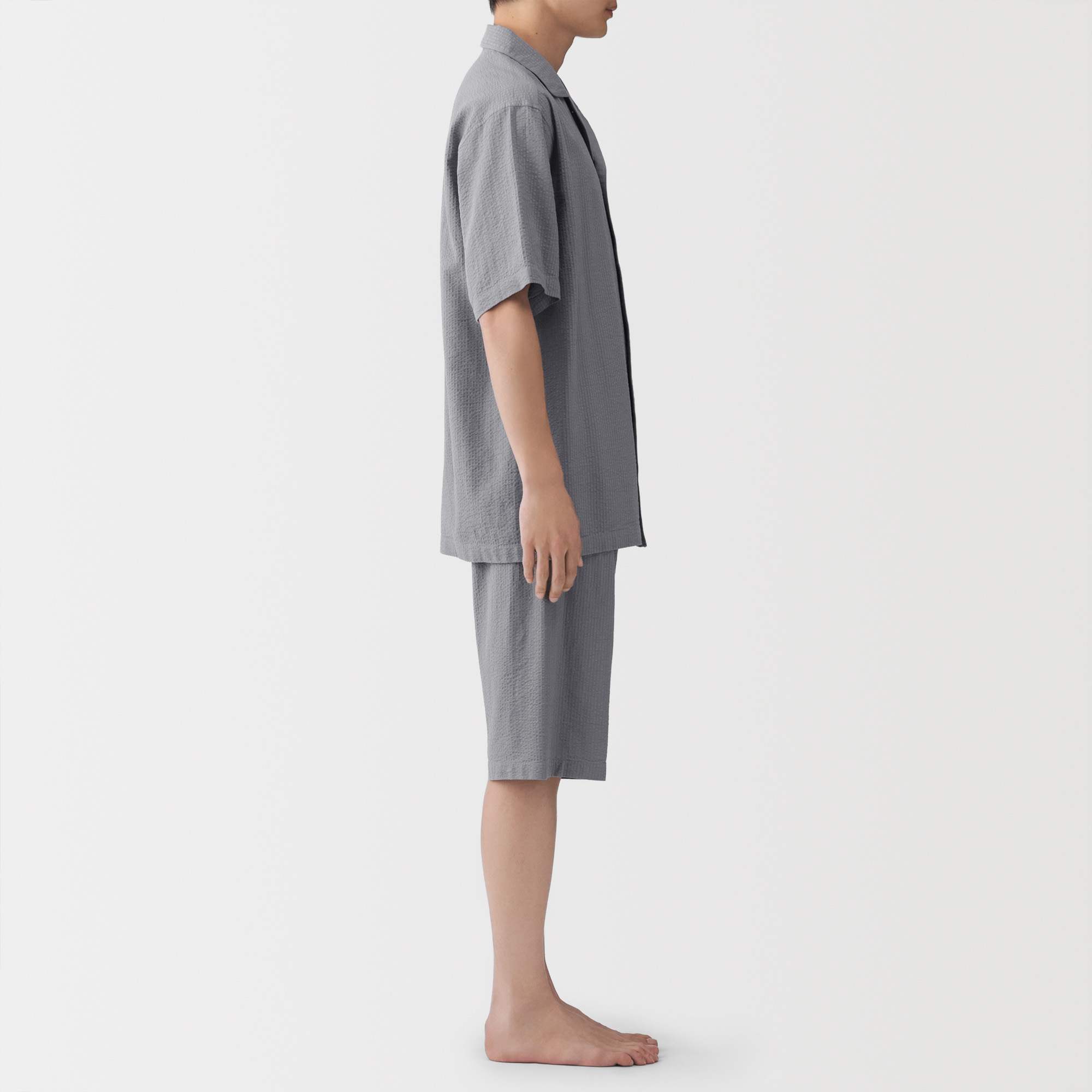 M's Airy seersucker S/Slv pajamas