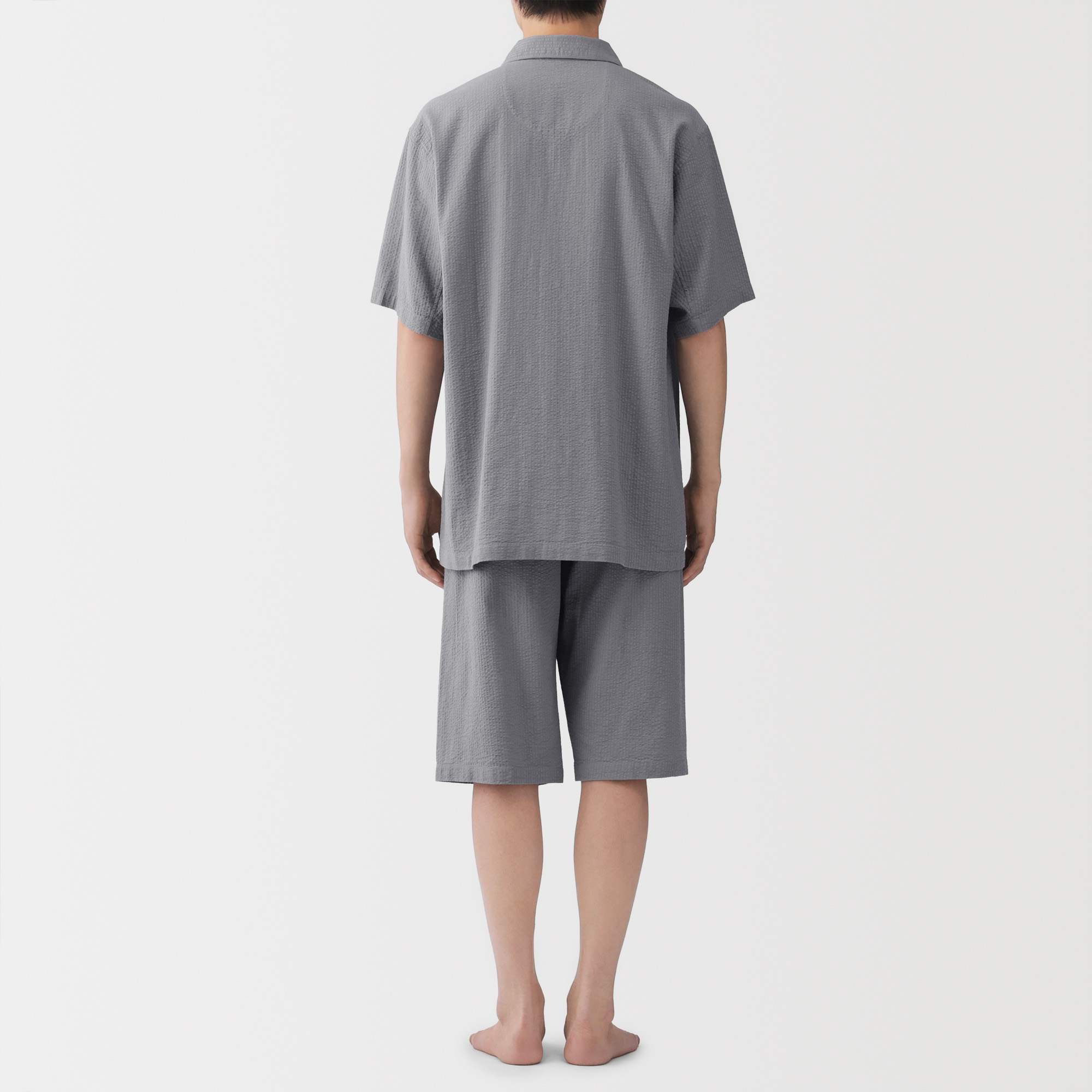 M's Airy seersucker S/Slv pajamas