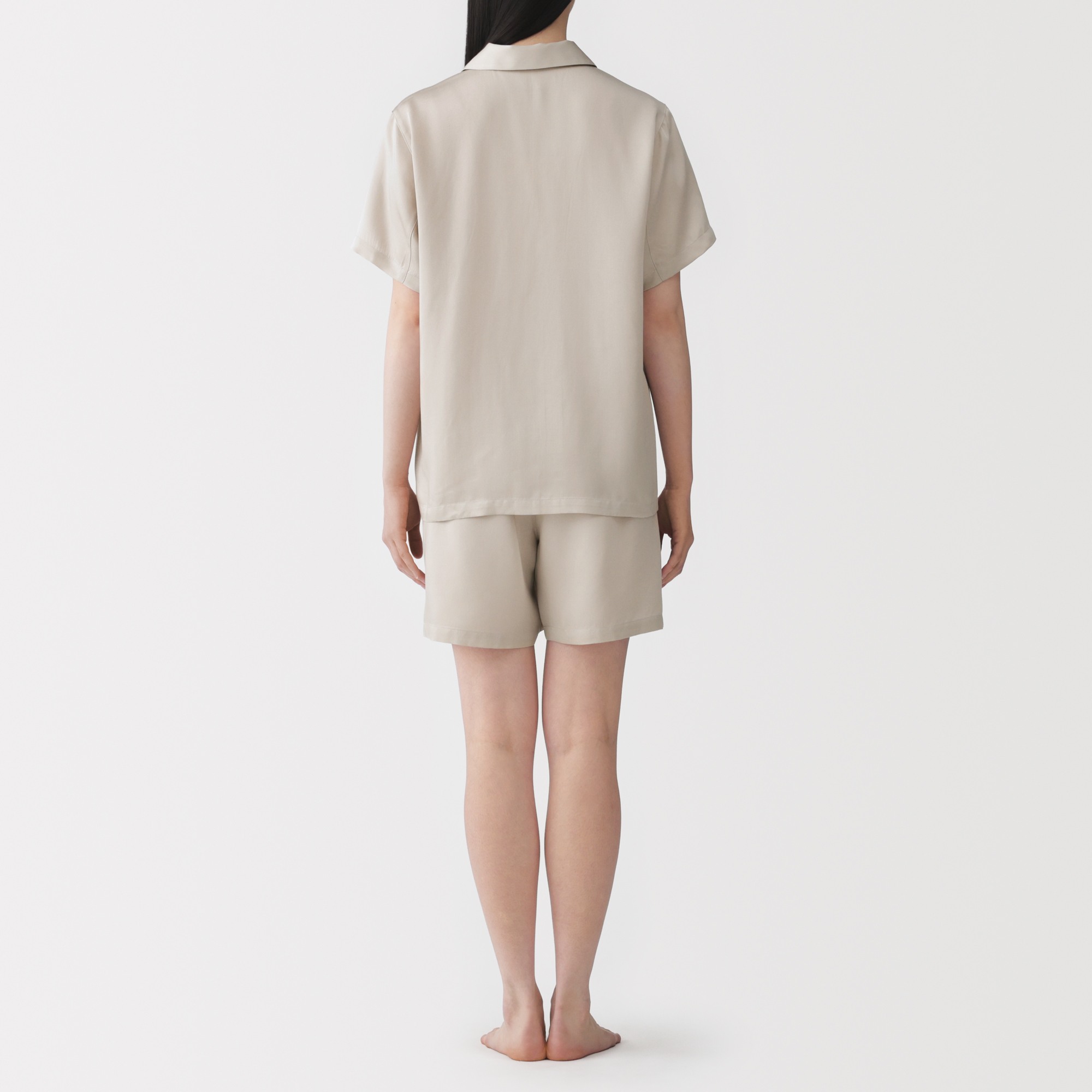 Lyocell satin S/Slv pajamas
