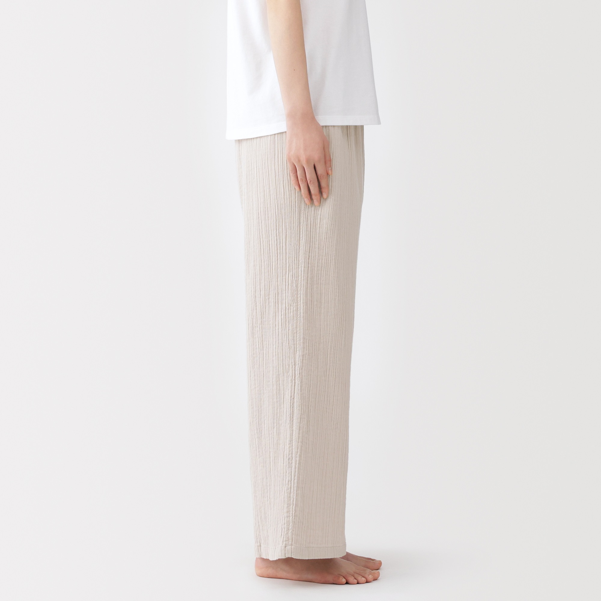 W's Crepe gauze long pants