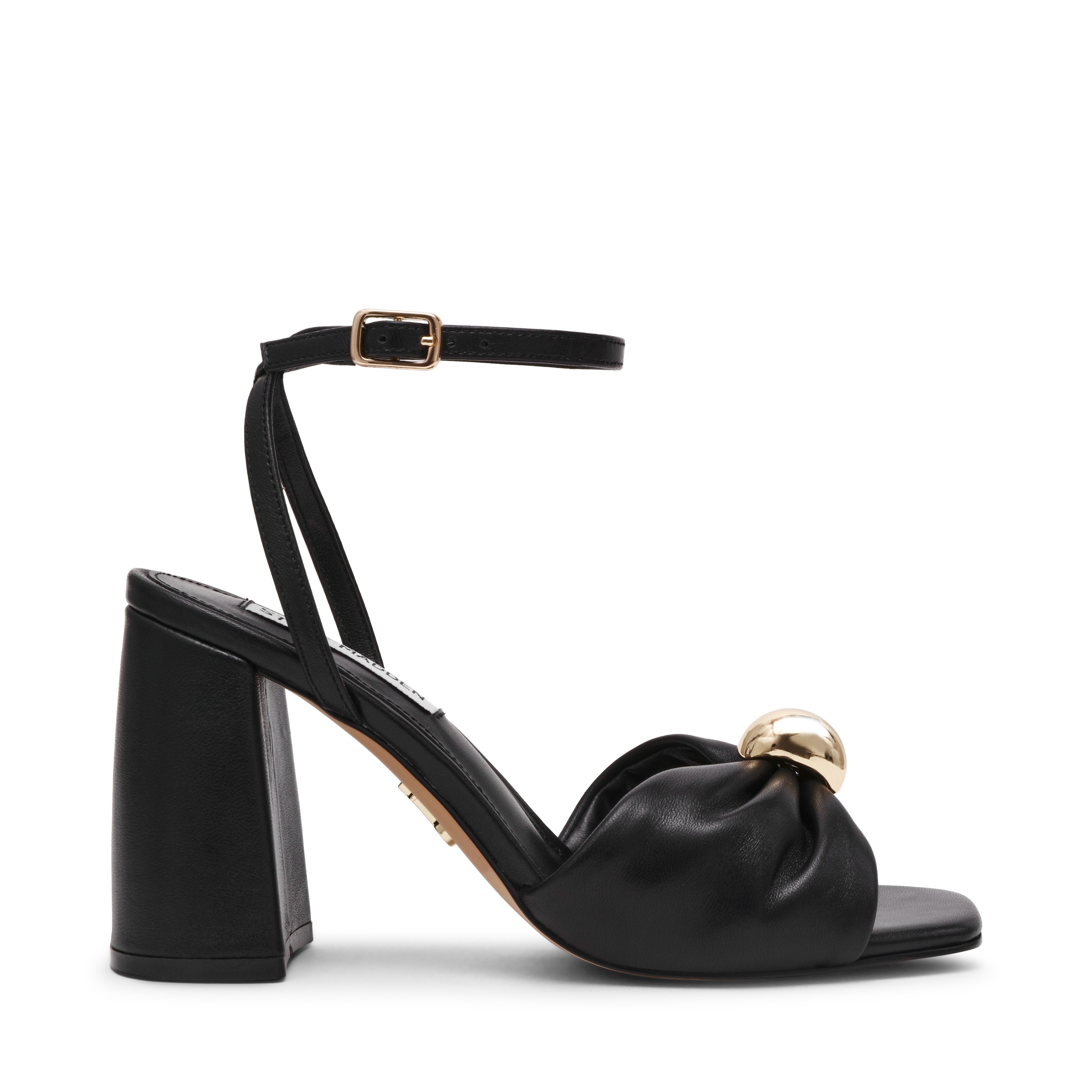 MELADI-IN Black Heel Sandals