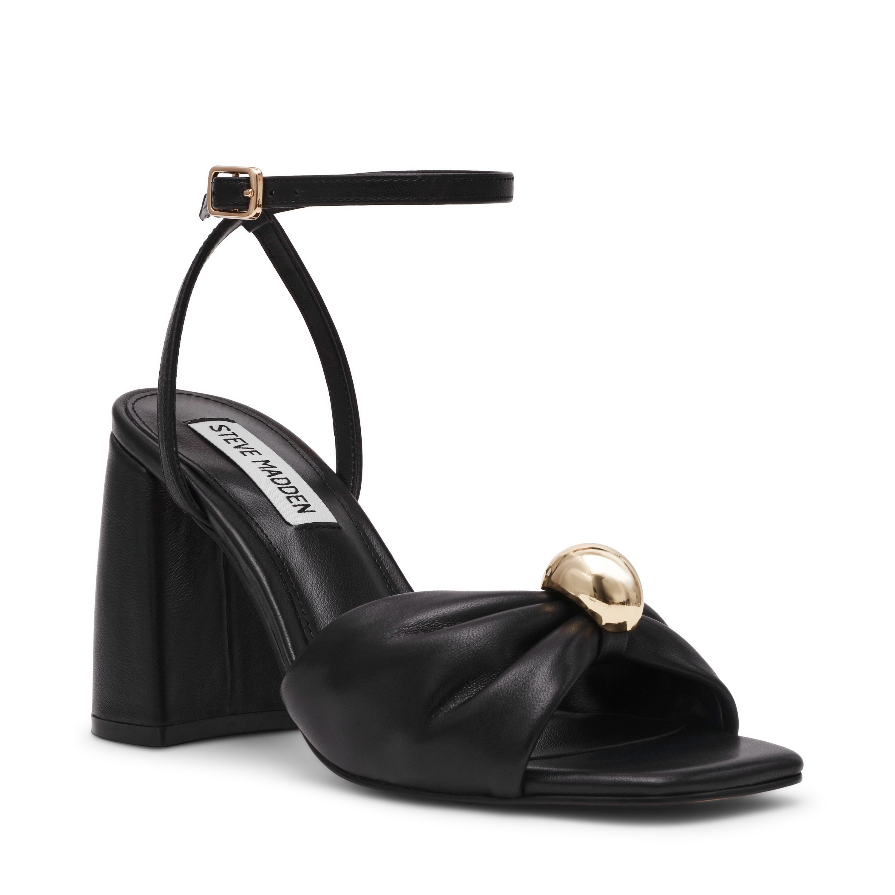 MELADI-IN Black Heel Sandals