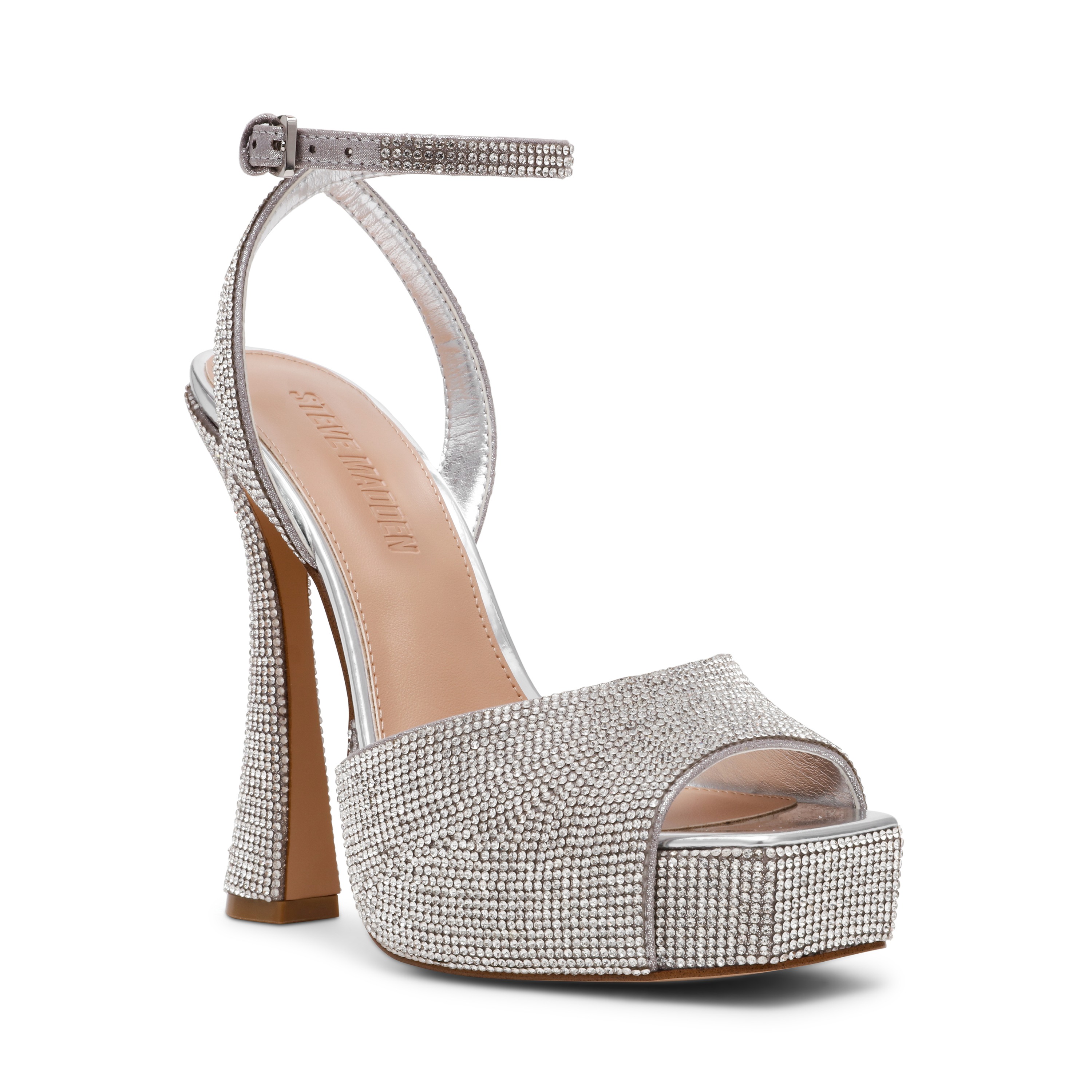 Sass-R-In Rhinestone Heel Sandals
