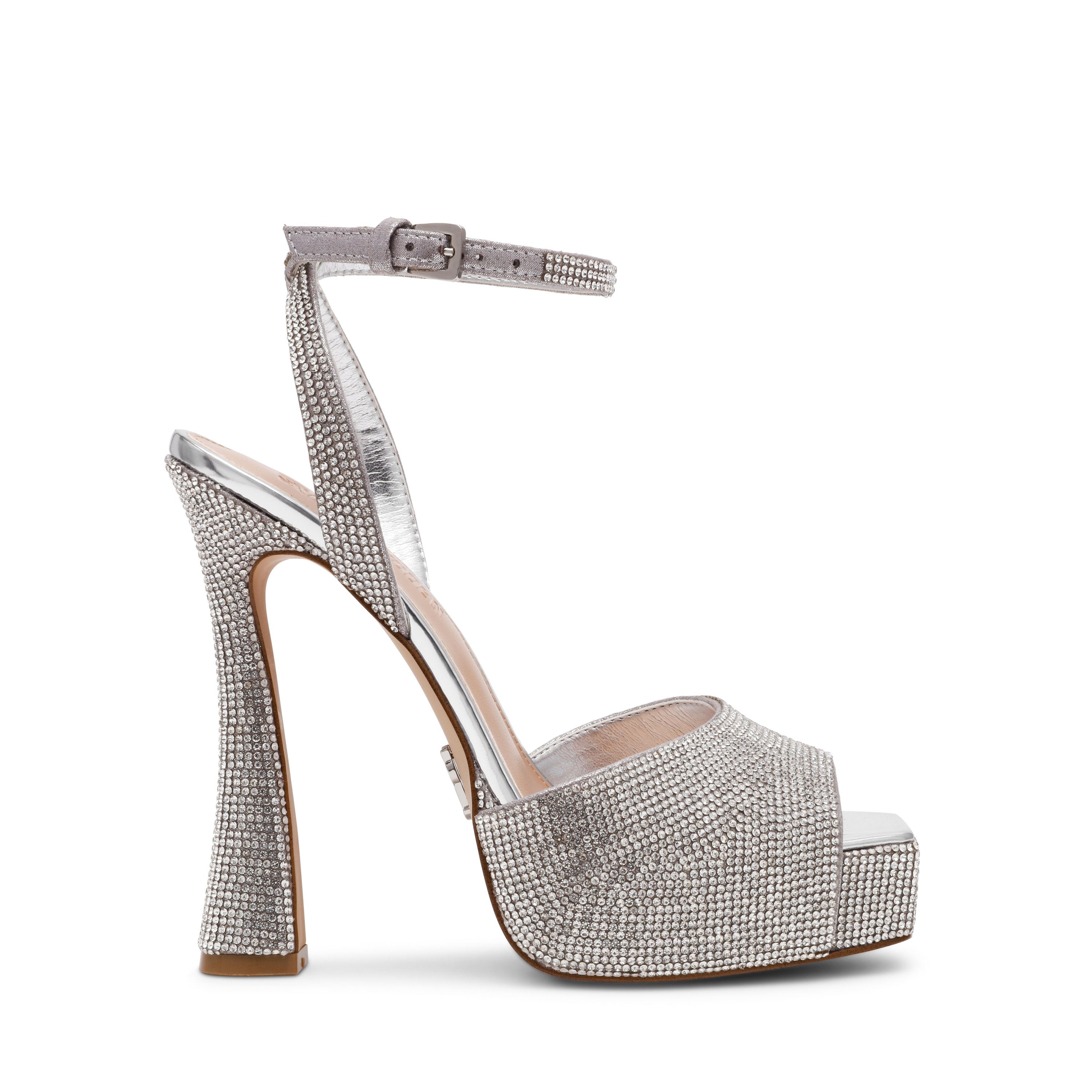Sass-R-In Rhinestone Heel Sandals