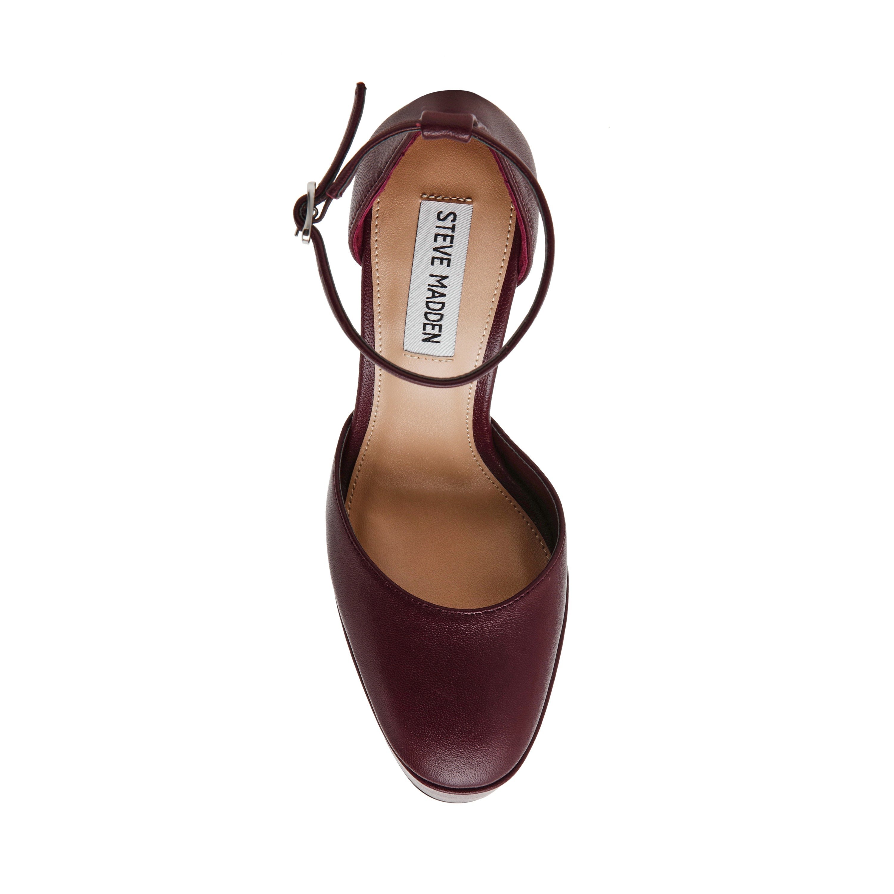 Selestine-In Cherry Lacq Leather Platform Pumps