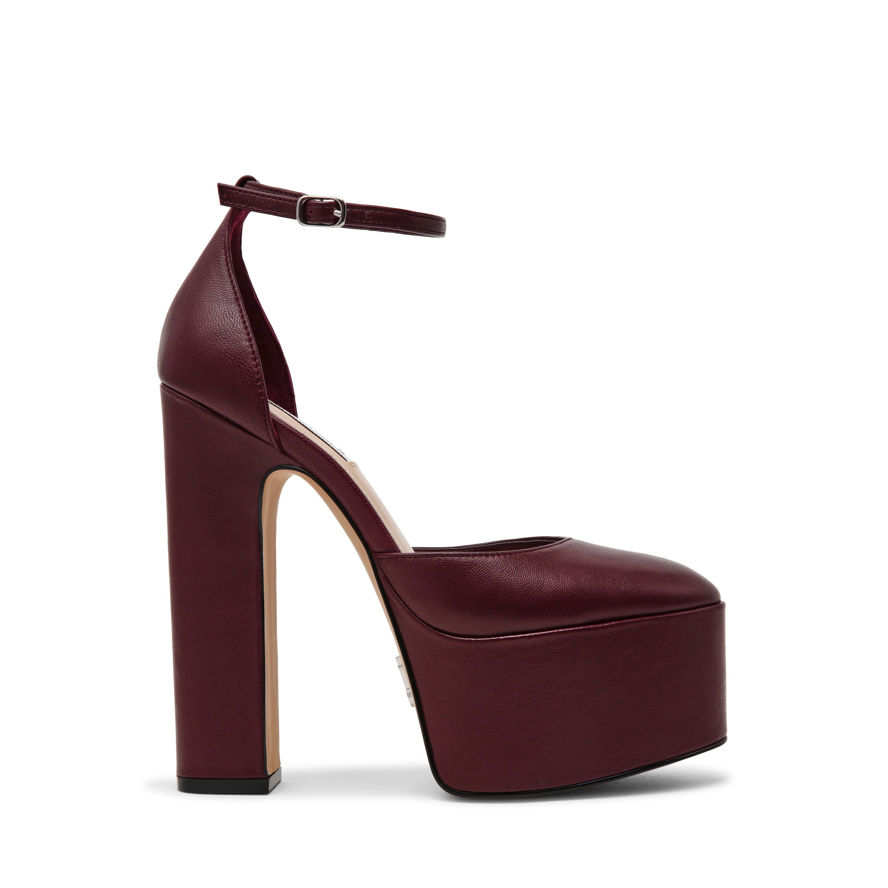 Selestine-In Cherry Lacq Leather Platform Pumps