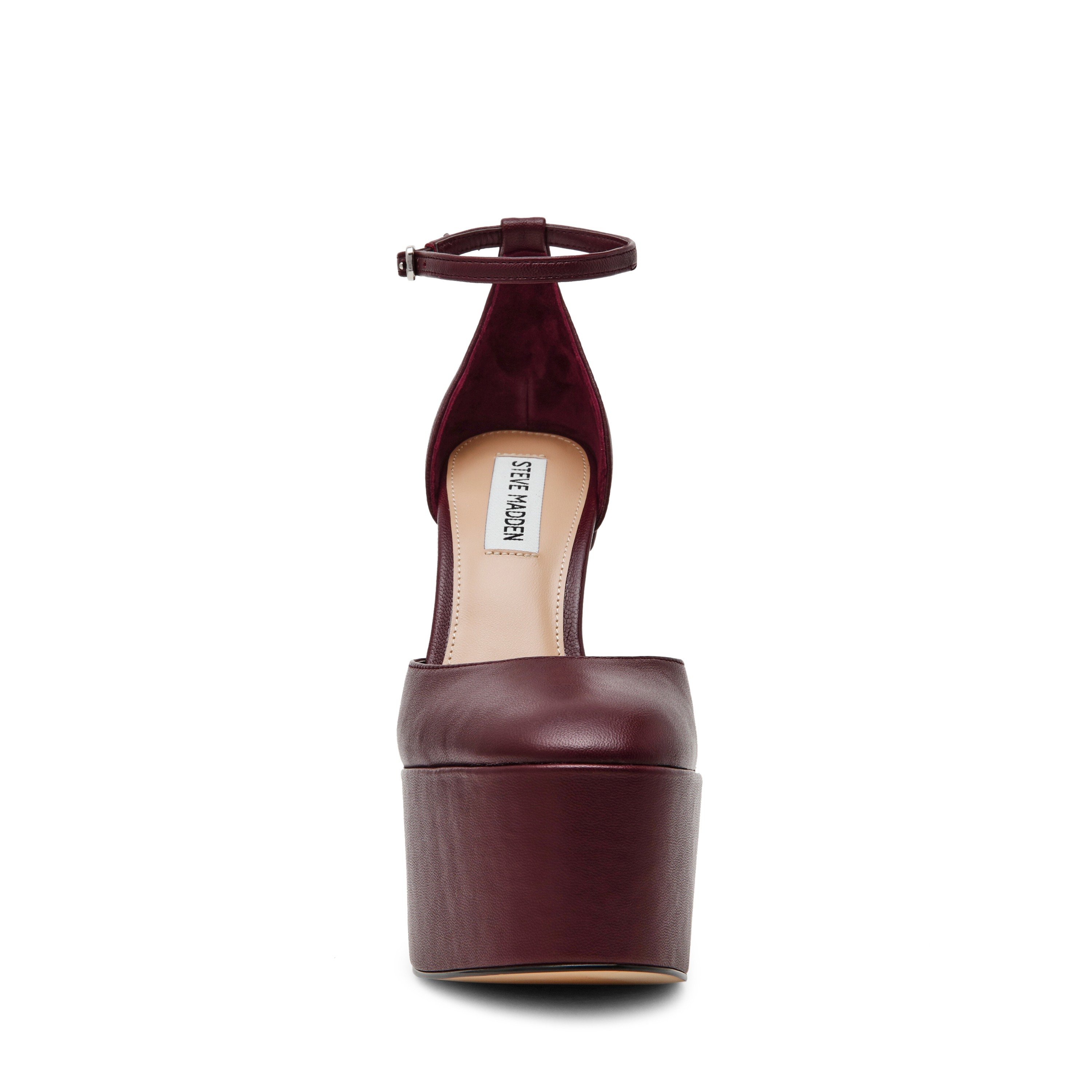 Selestine-In Cherry Lacq Leather Platform Pumps