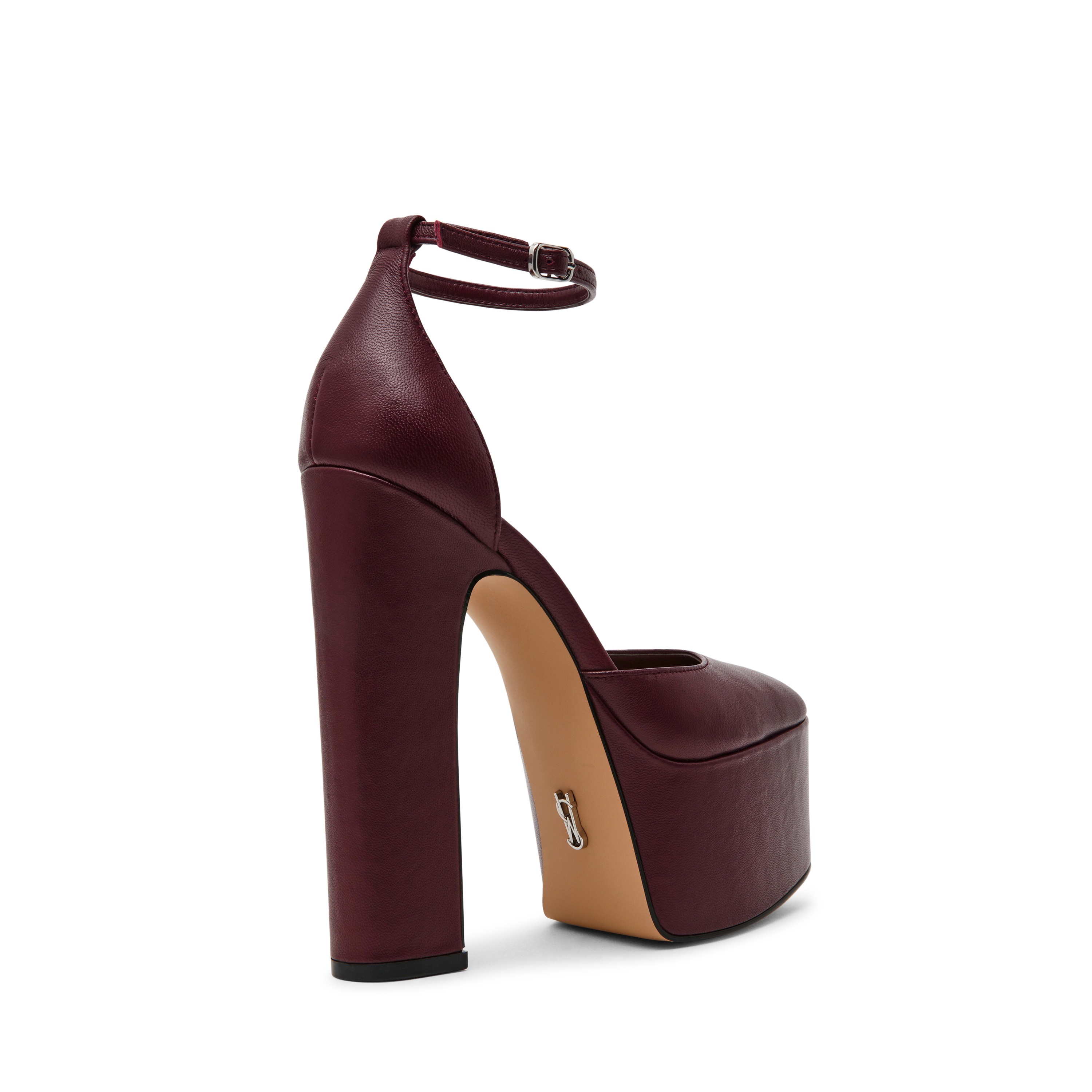 Selestine-In Cherry Lacq Leather Platform Pumps