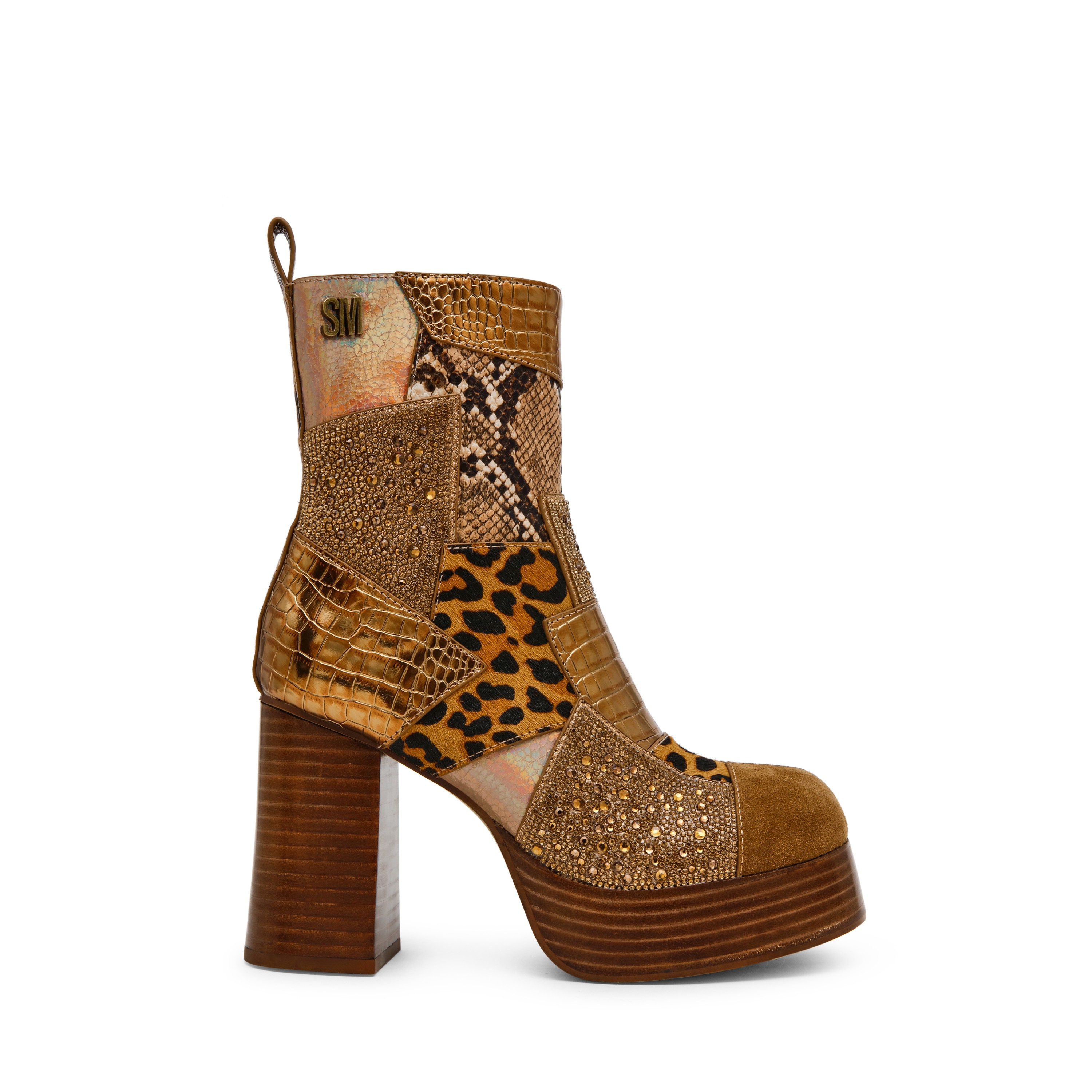 Monsta Gold Multi Dress Bootie