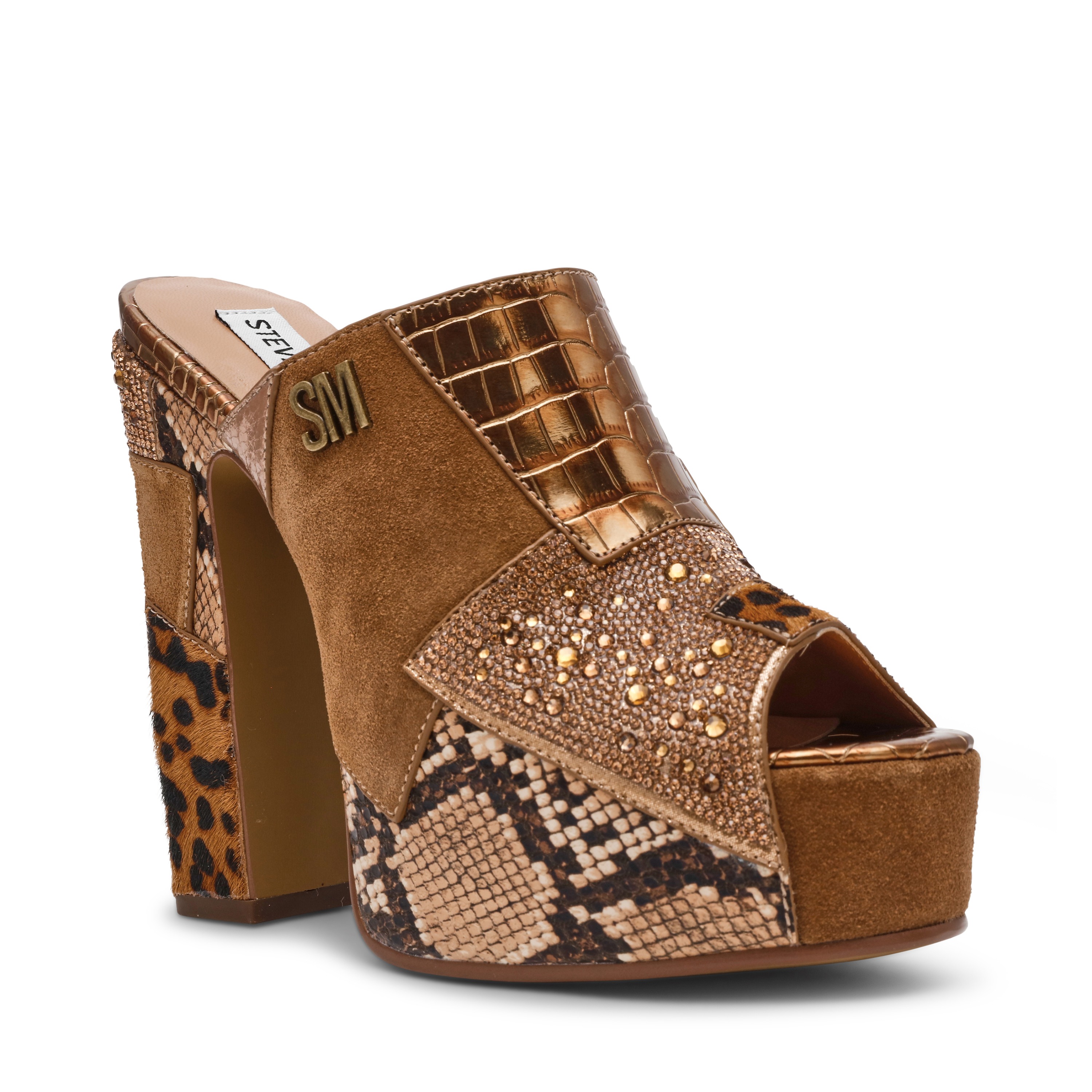 Telescope Gold Multi Heeled Sandal